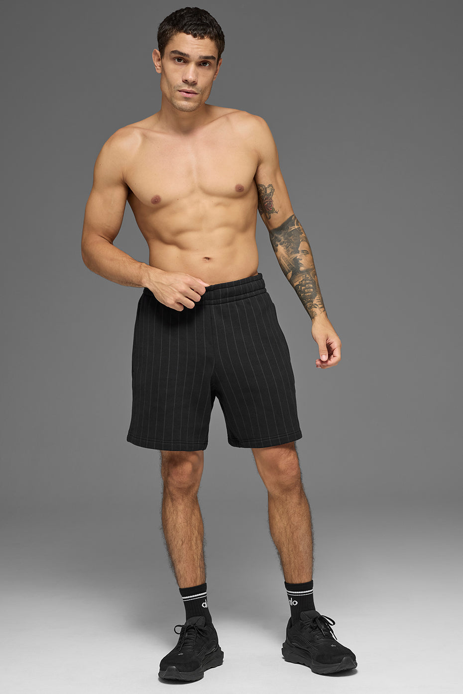 7" Pinstripe Short - Black Pinstripe--5