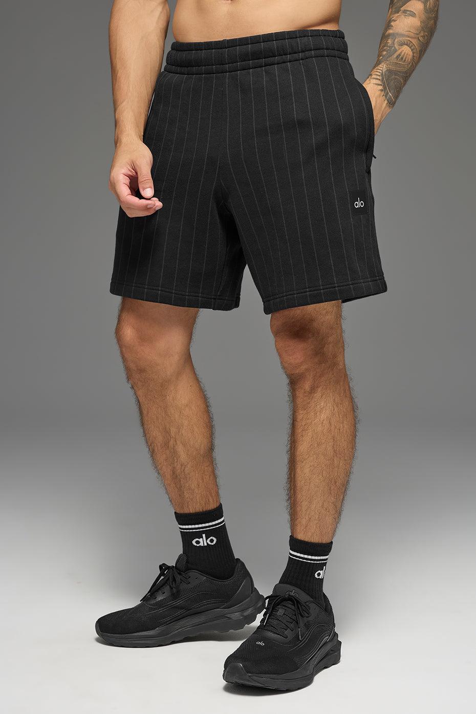 7" Pinstripe Short - Black Pinstripe--2