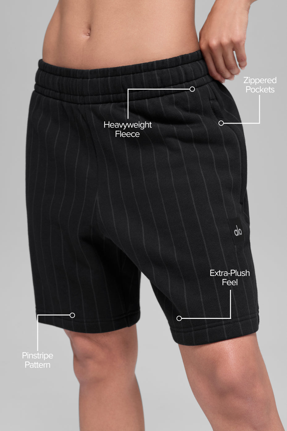 7" Pinstripe Short - Black Pinstripe--1
