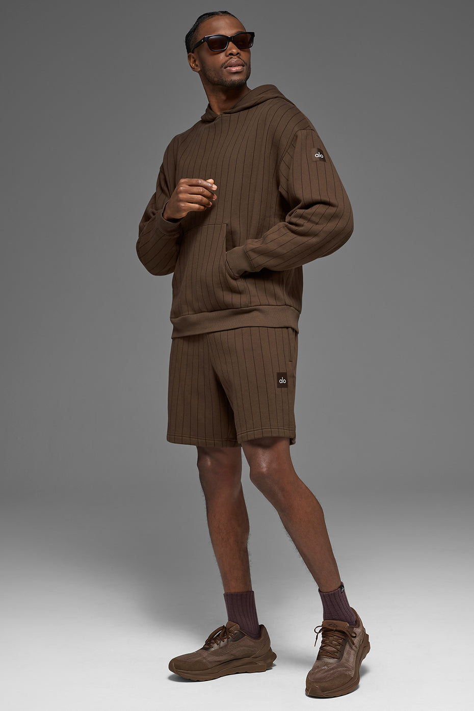 7" Pinstripe Short - Espresso Pinstripe--4