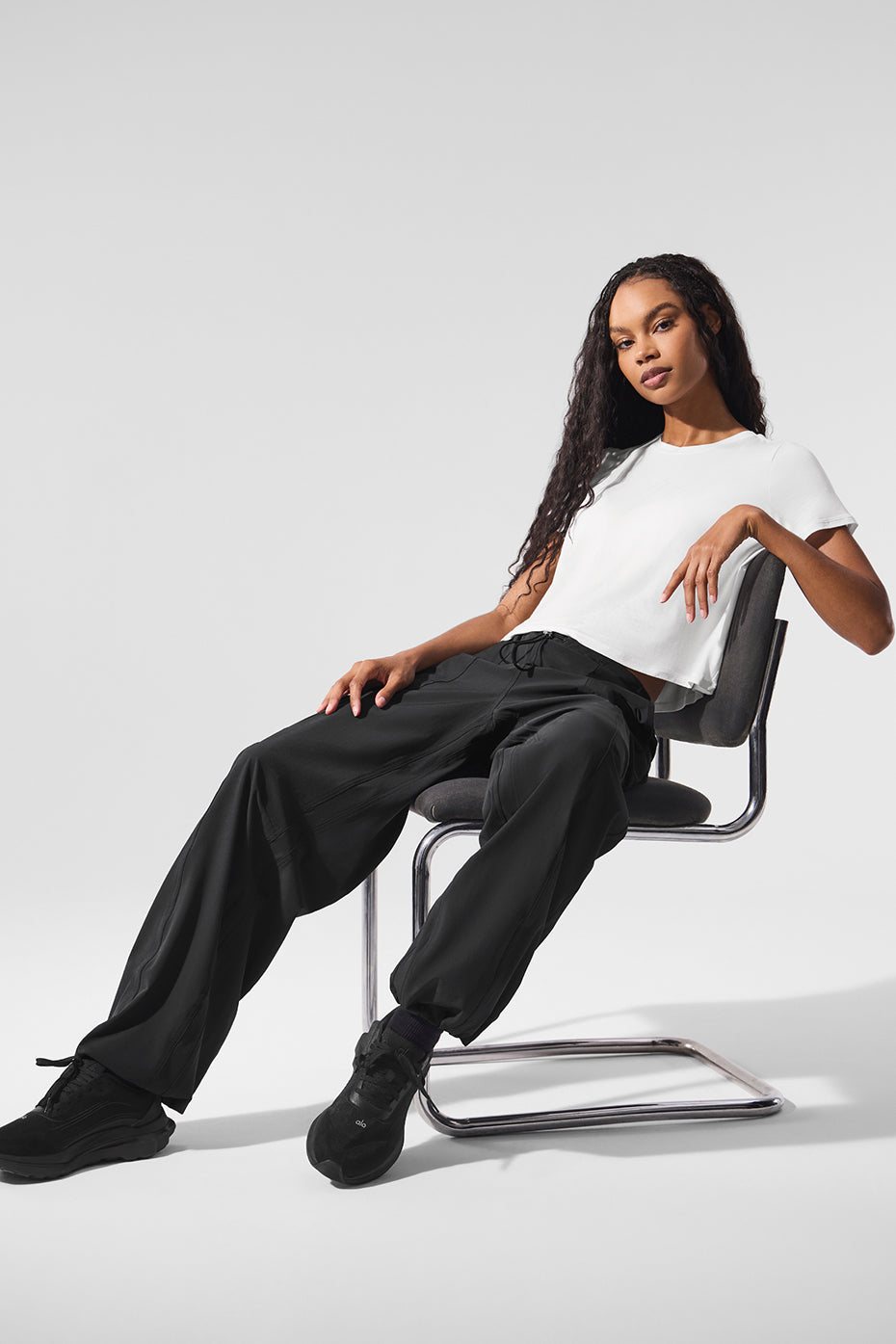 Cropped All Day Short Sleeve - White--4