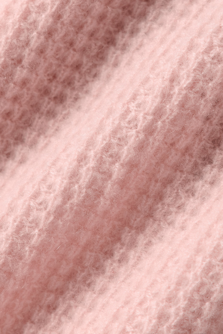 Cashmere Plush Waffle Polo Tee - Pink Quartz--5