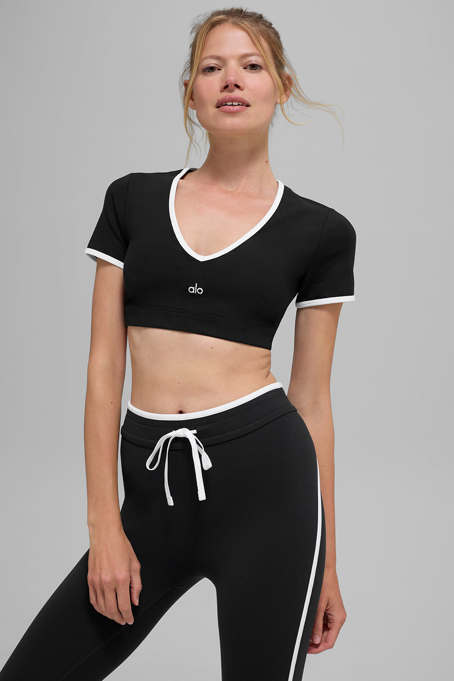 Airbrush Race Pace Short Sleeve - Black/White--0