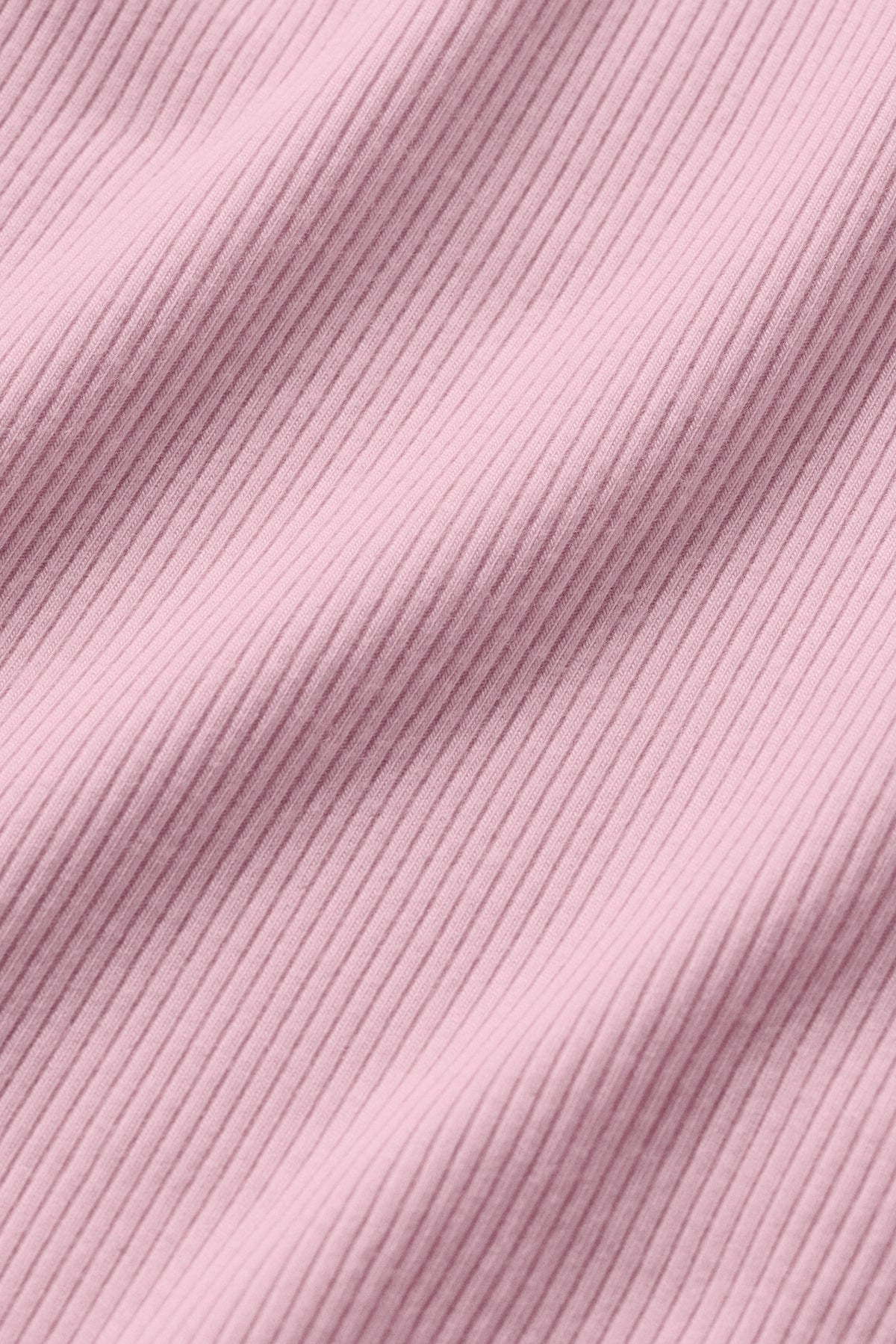 Ribbed Modal Cap Sleeve Top - Pink Marshmallow--4