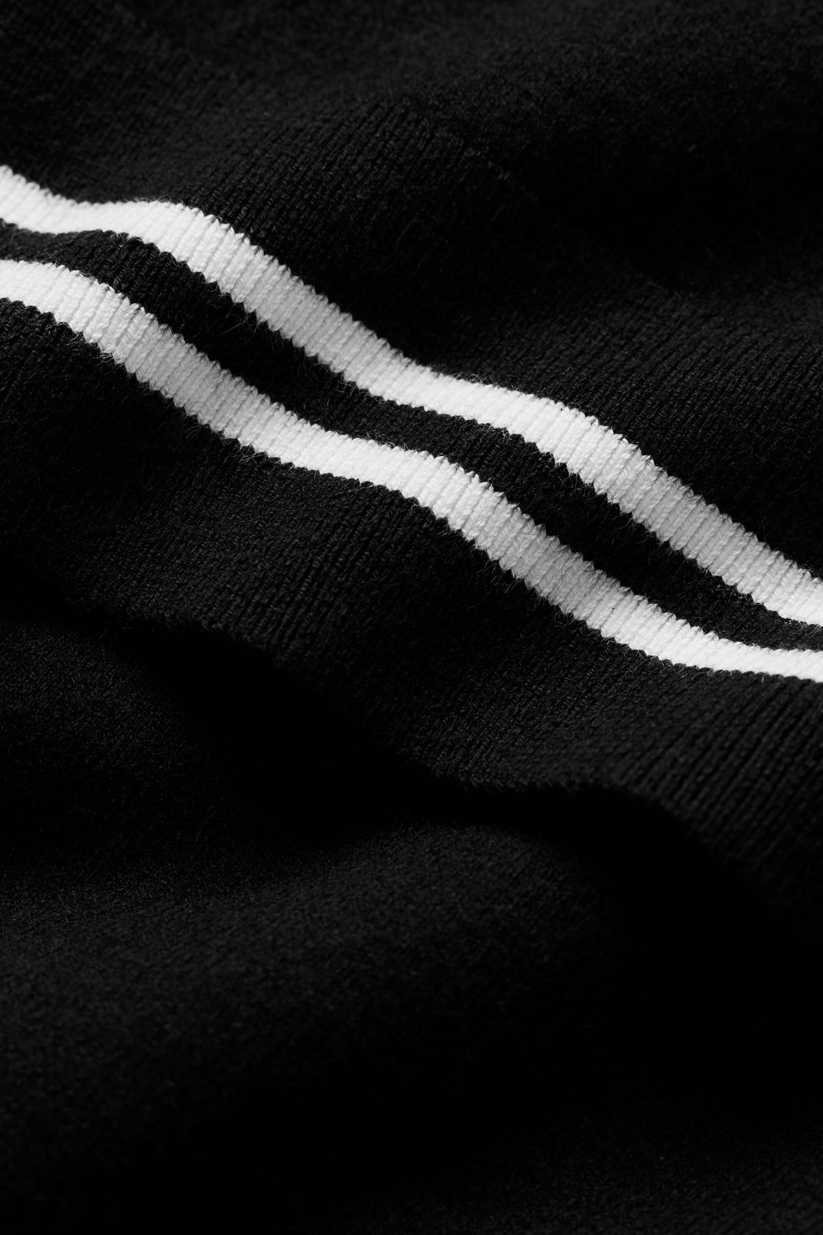 Cotton Cashmere My Serve Short Sleeve - Black/White--4