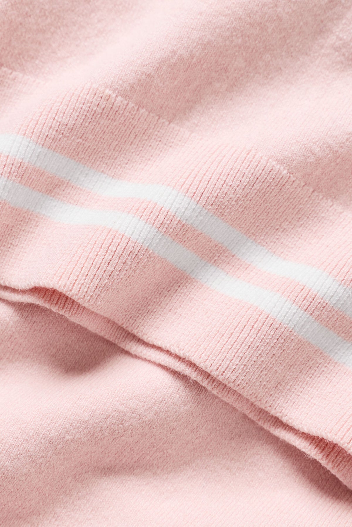 Cotton Cashmere My Serve Short Sleeve - Sundrenched Pink/White--5