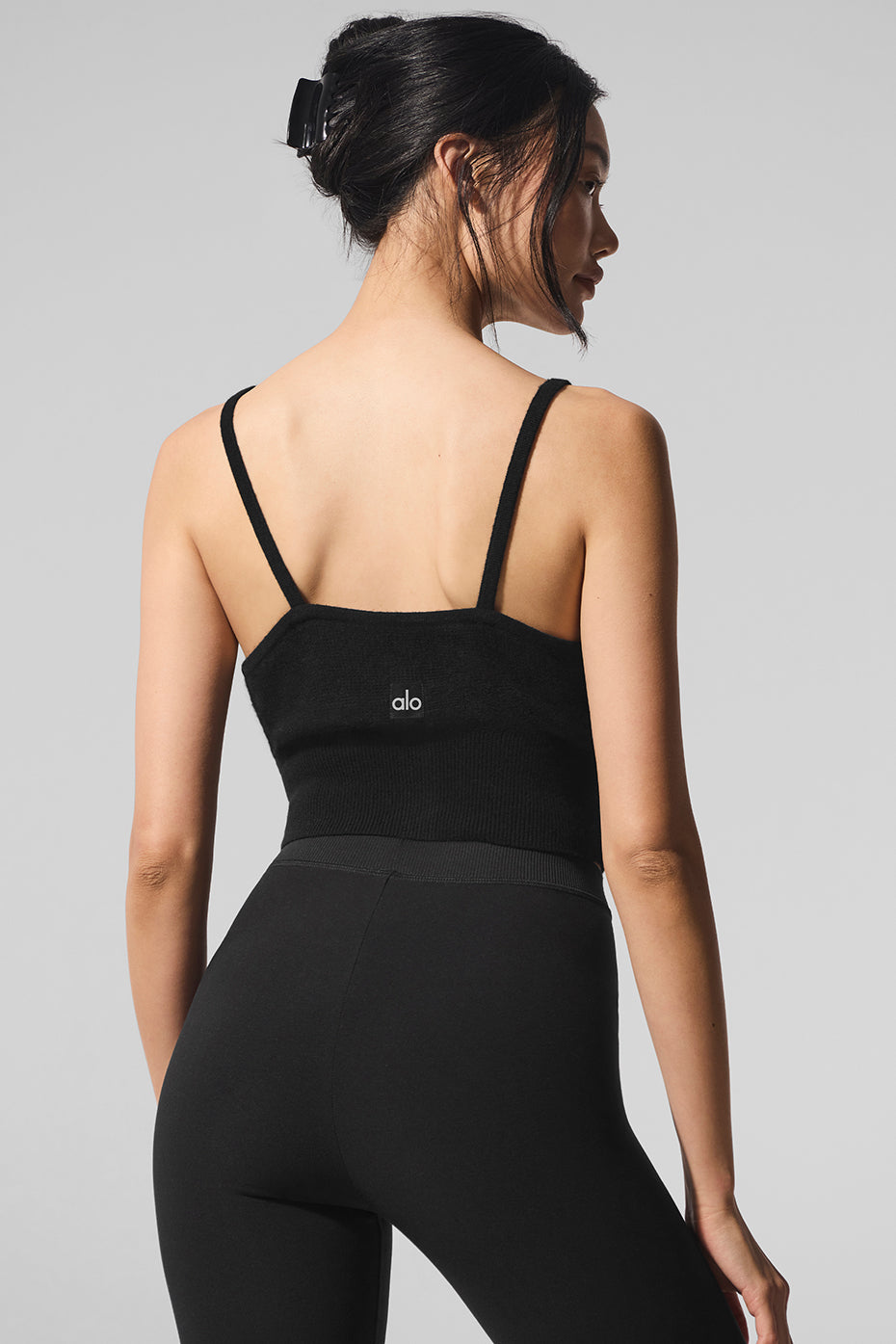 Sheer Cashmere Tank - Black--3