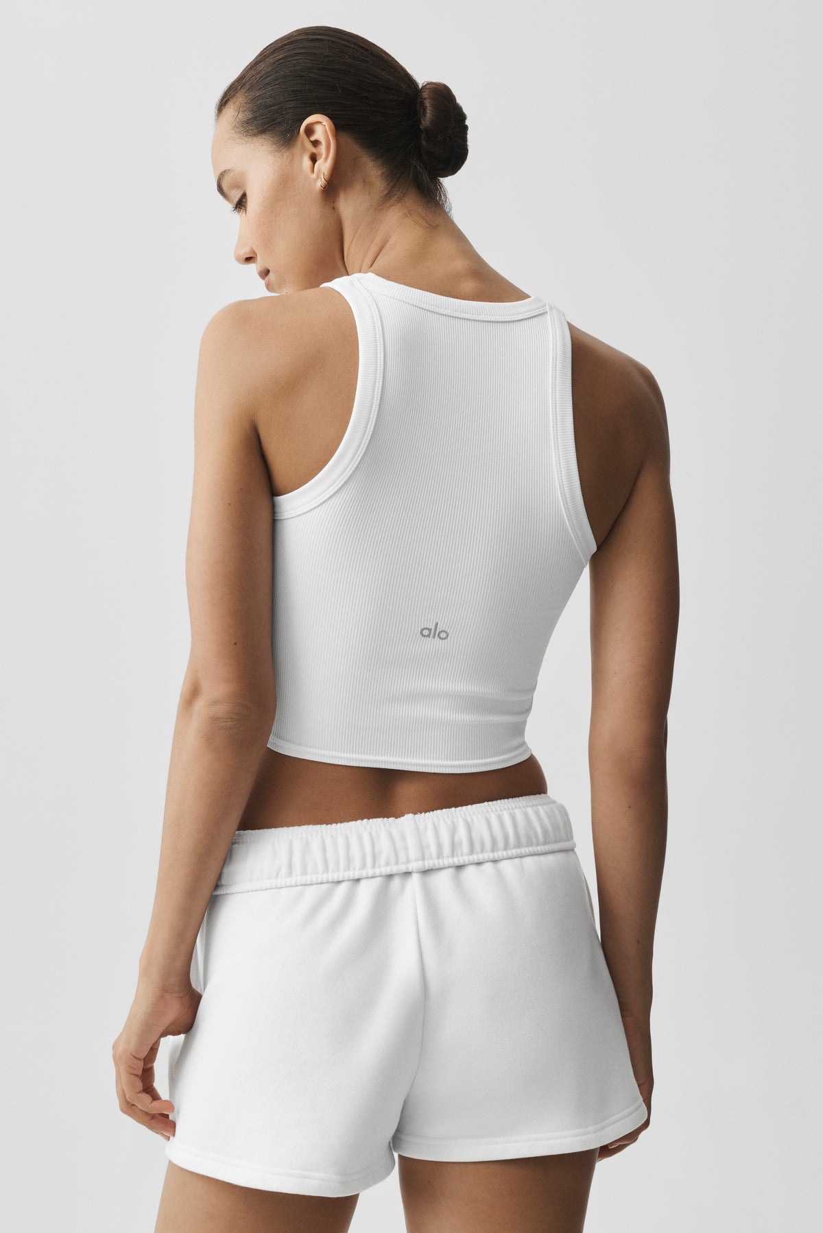 Goddess Ribbed Go-To Tank - White--1