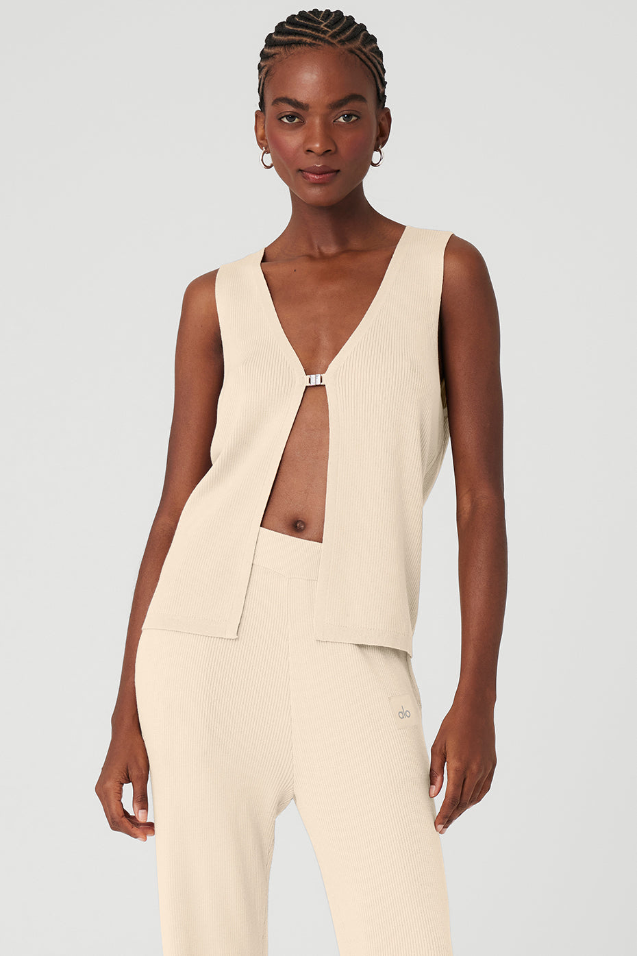 Knit Salana Tank - Macadamia--0