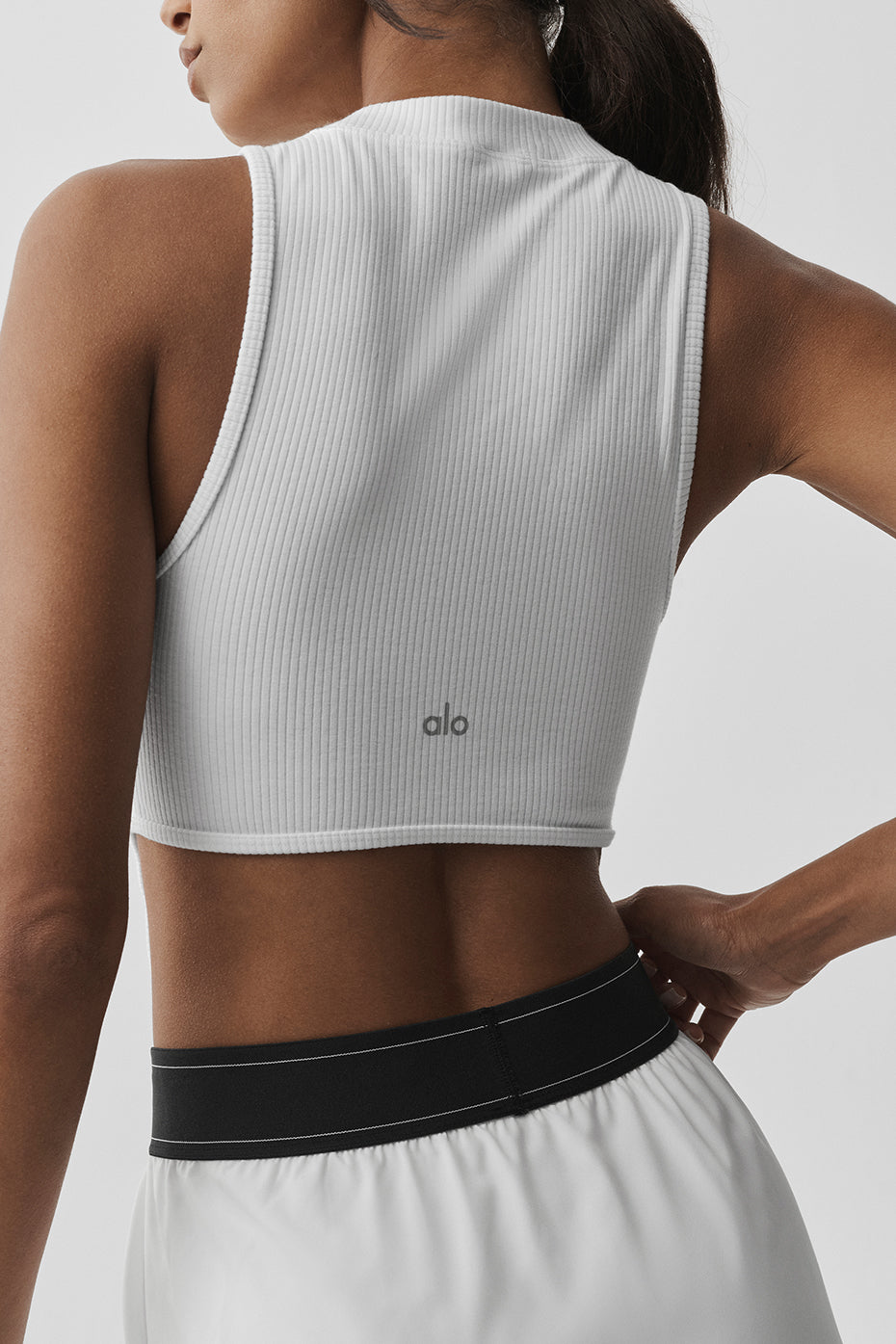 Wellness Rib Flaunt Tank - White--3