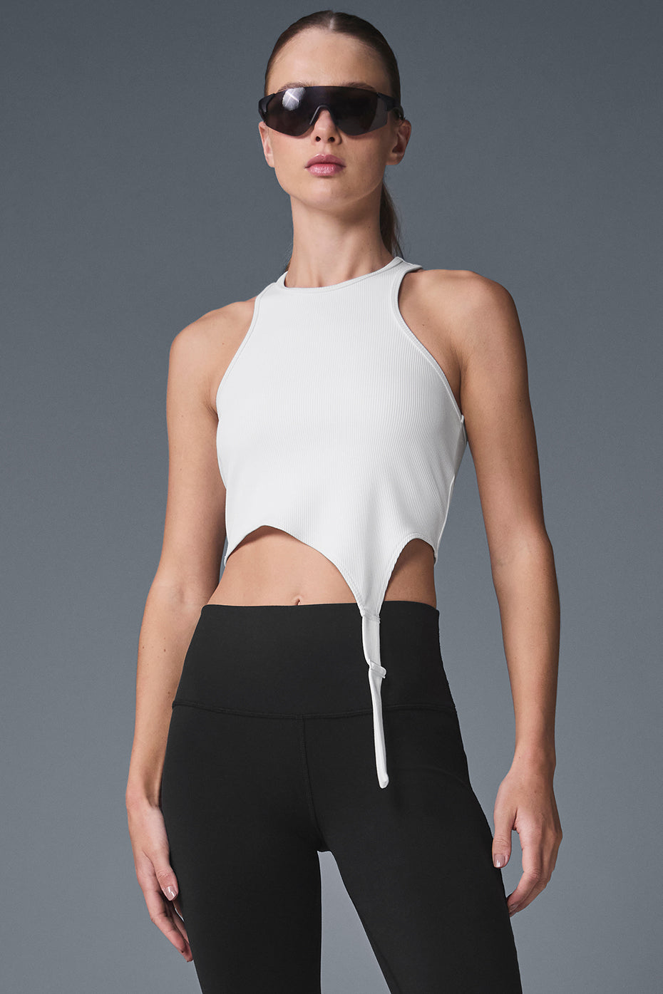 Alosoft Ribbed Revelation Tank - White--0