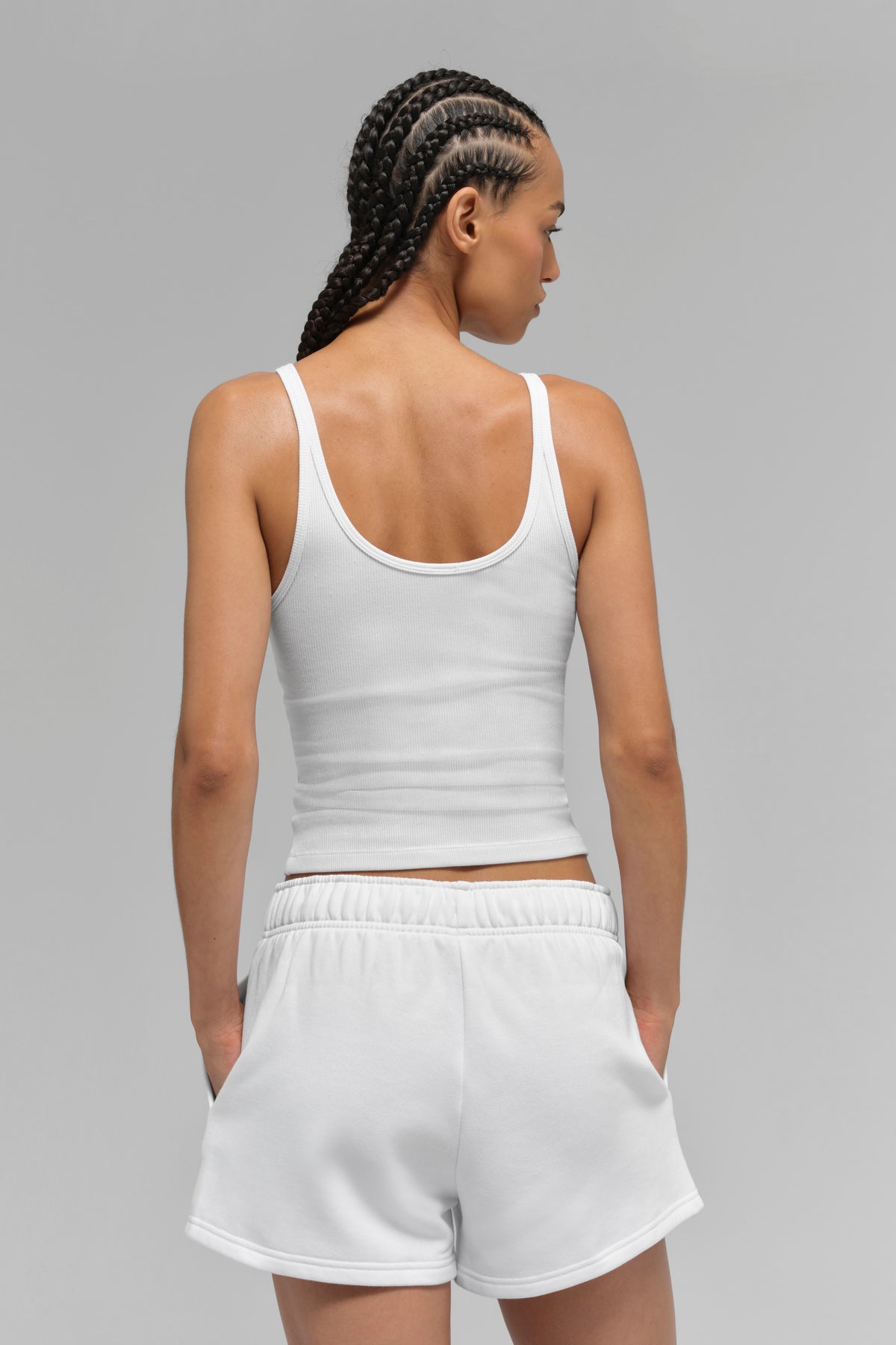 Ribbed Prosper Tank - White--3