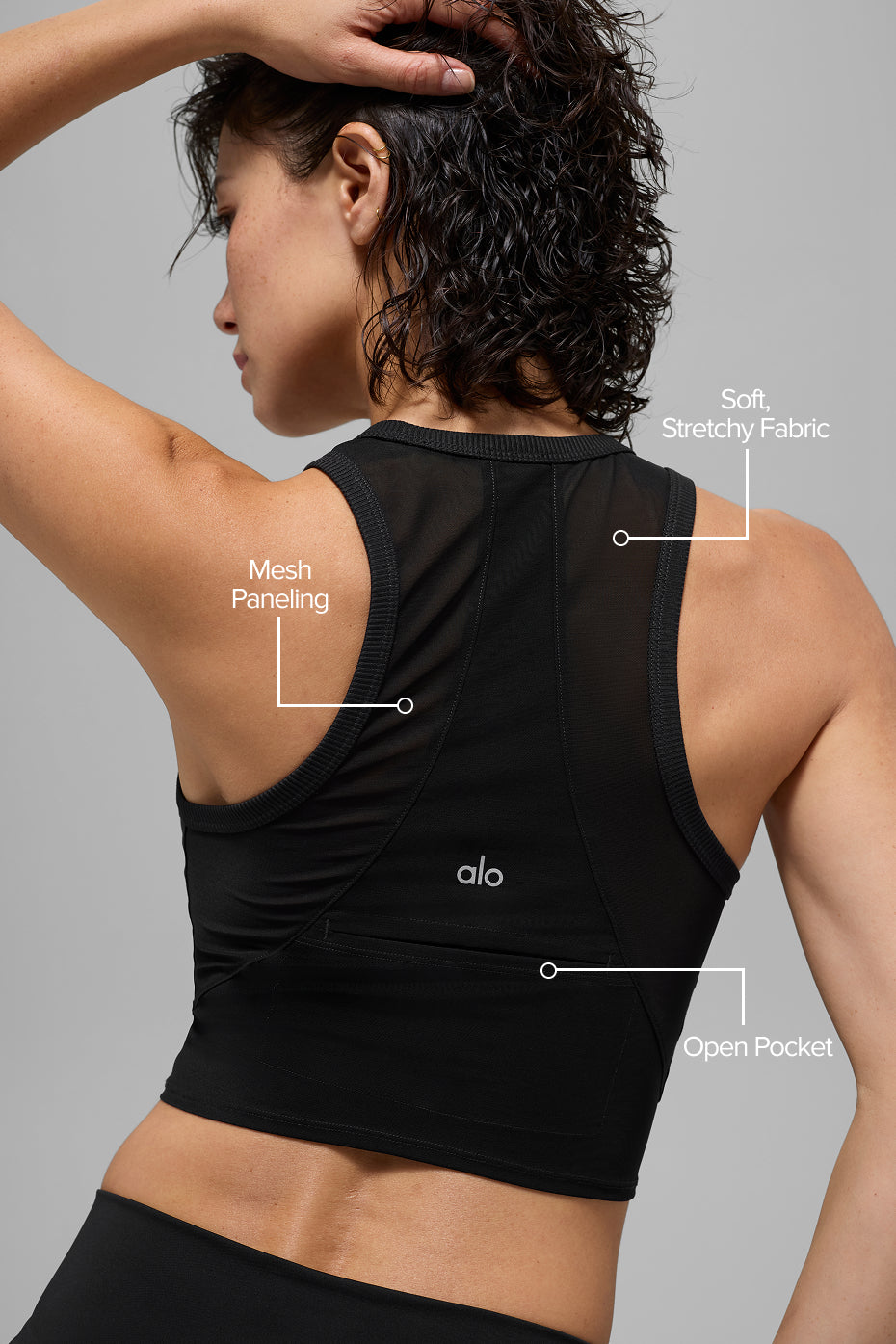 Mesh Front Runner Tank - Black--1