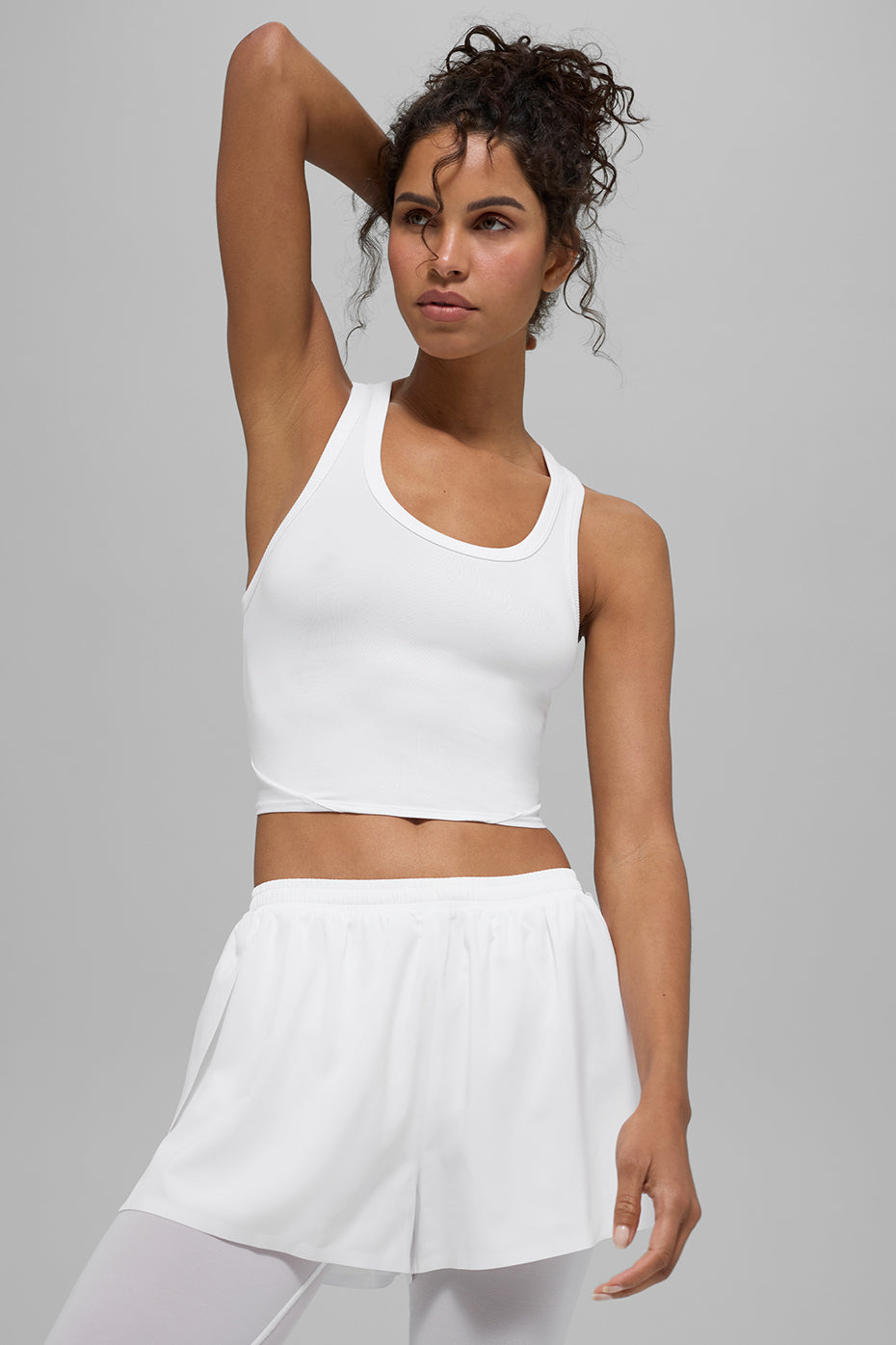 Mesh Front Runner Tank - White--0