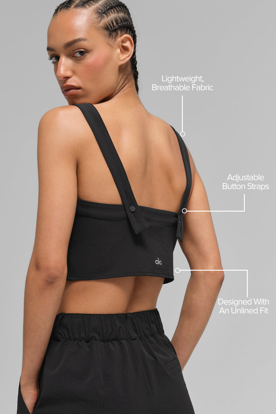 Cropped Dreamscape Tank - Black--1