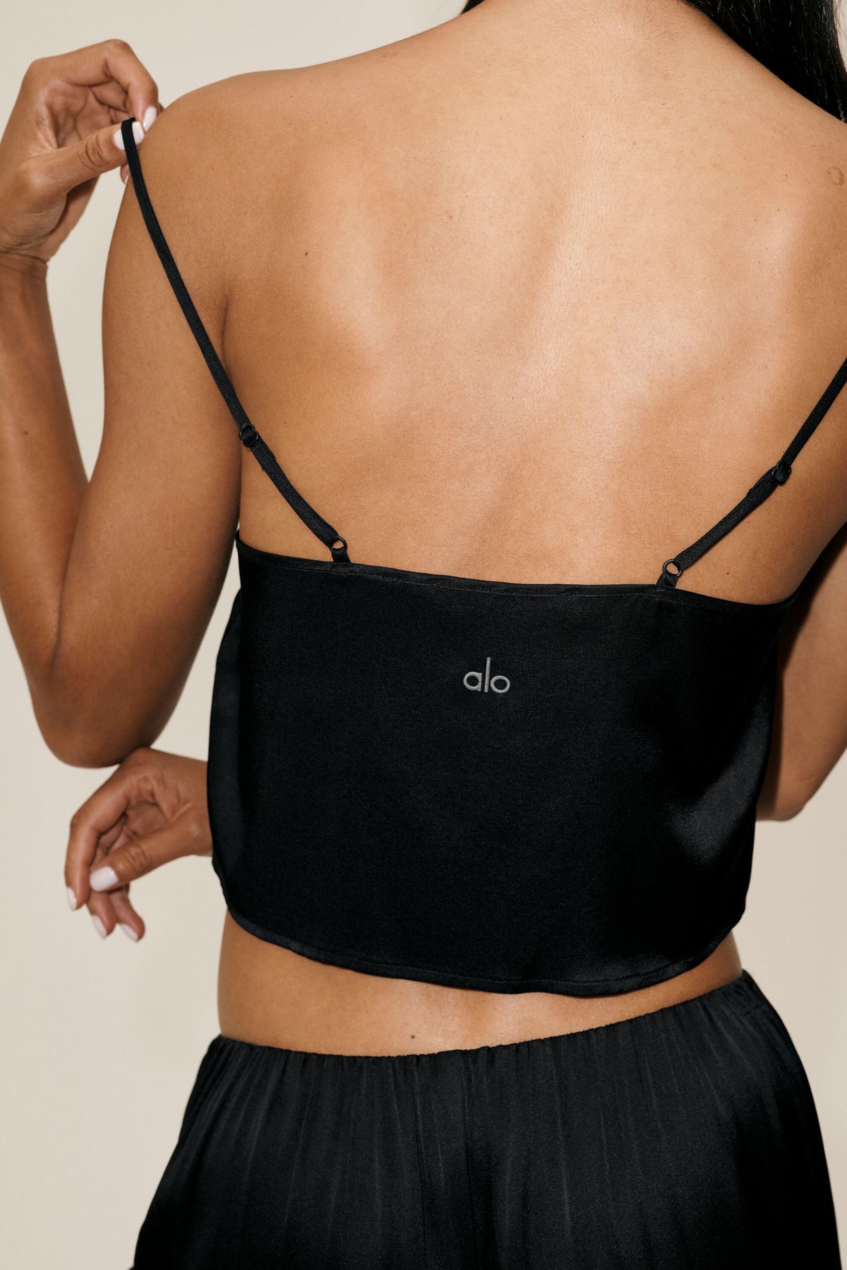 Silk Blend Radiance Tank - Black--1