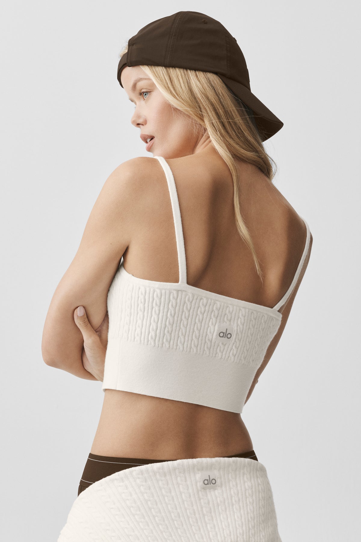 Mini Cable Sweater Tank - Ivory--2