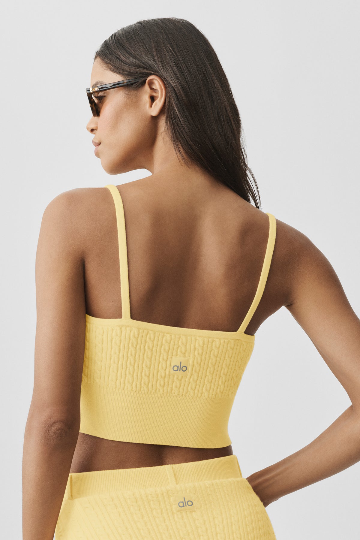 Mini Cable Sweater Tank - Warm Butter--1
