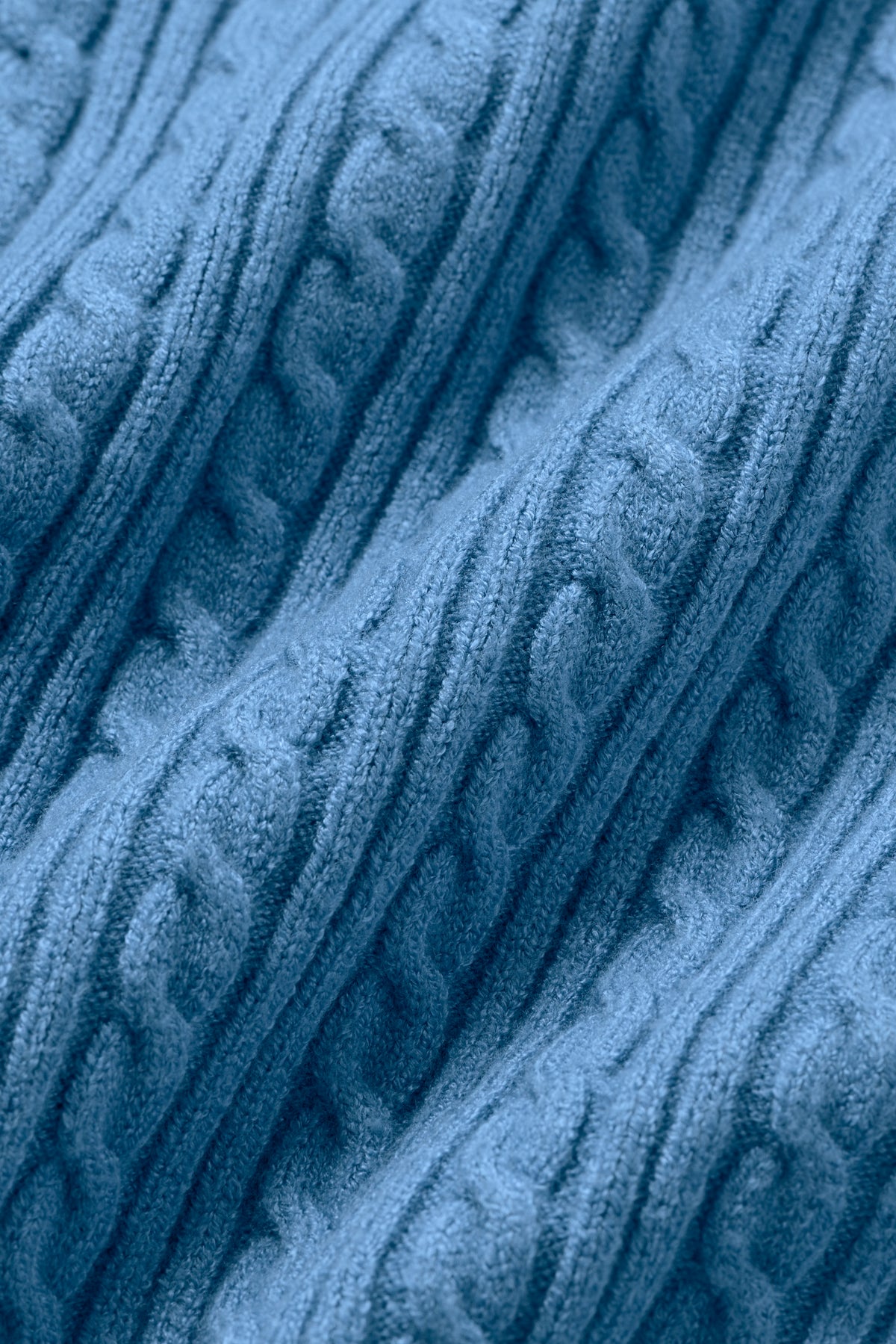 Mini Cable Sweater Tank - California Blue--4
