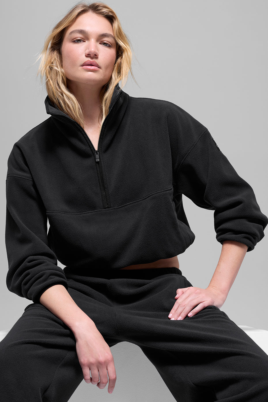 Polar Fleece Retreat Cover Up - Black--2