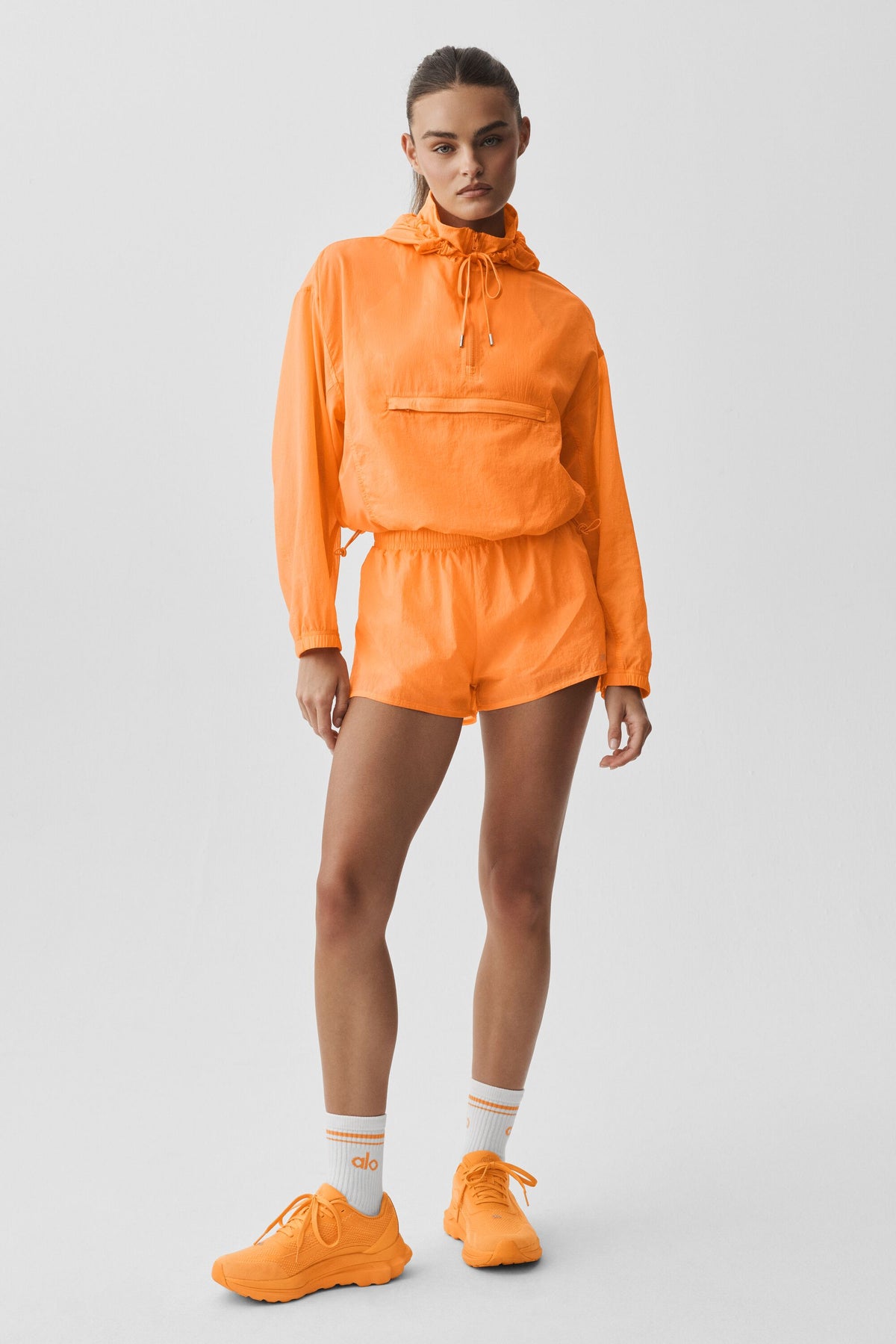 1/4 Zip Go Time Pullover - Satsuma Breeze--6