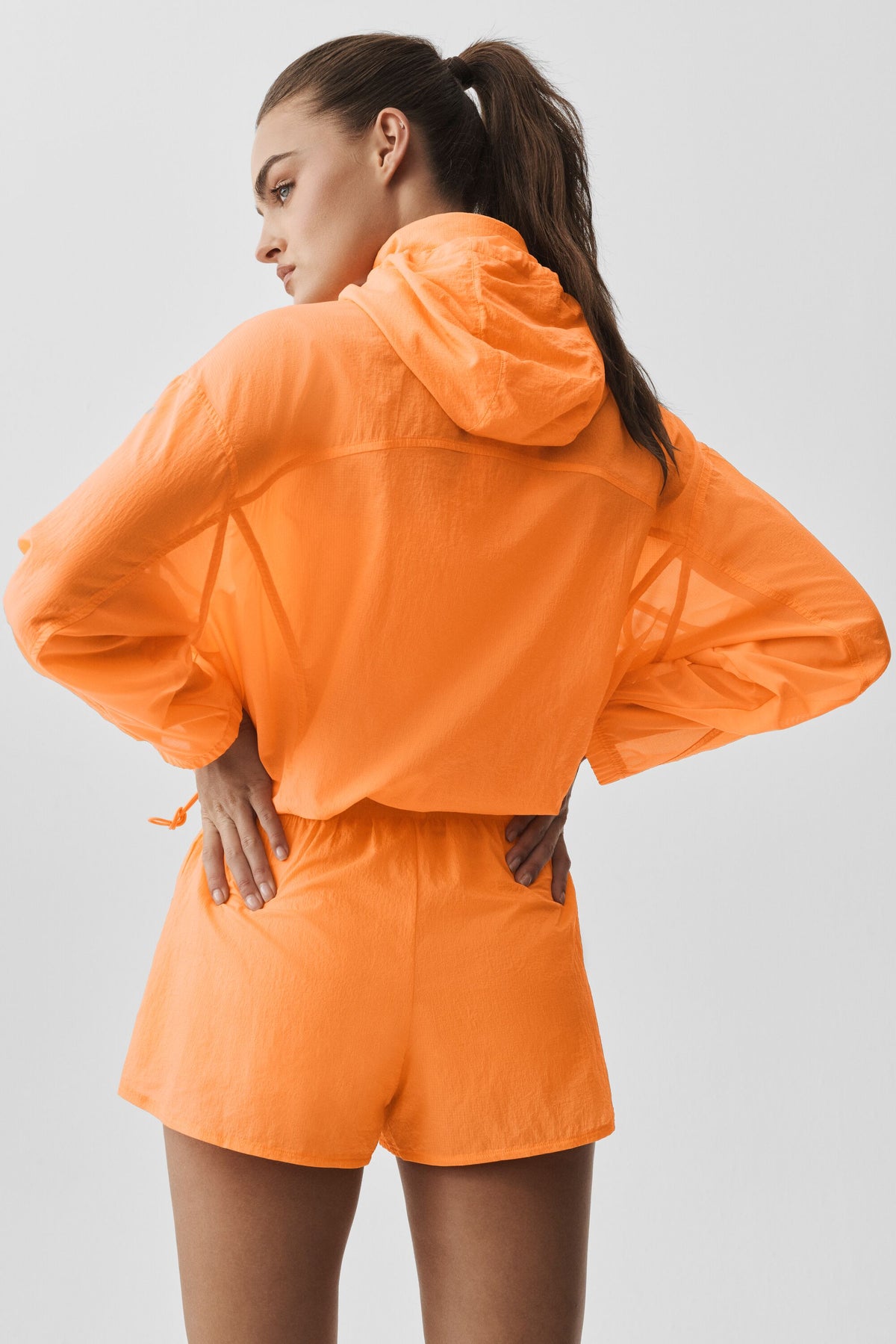 1/4 Zip Go Time Pullover - Satsuma Breeze--3