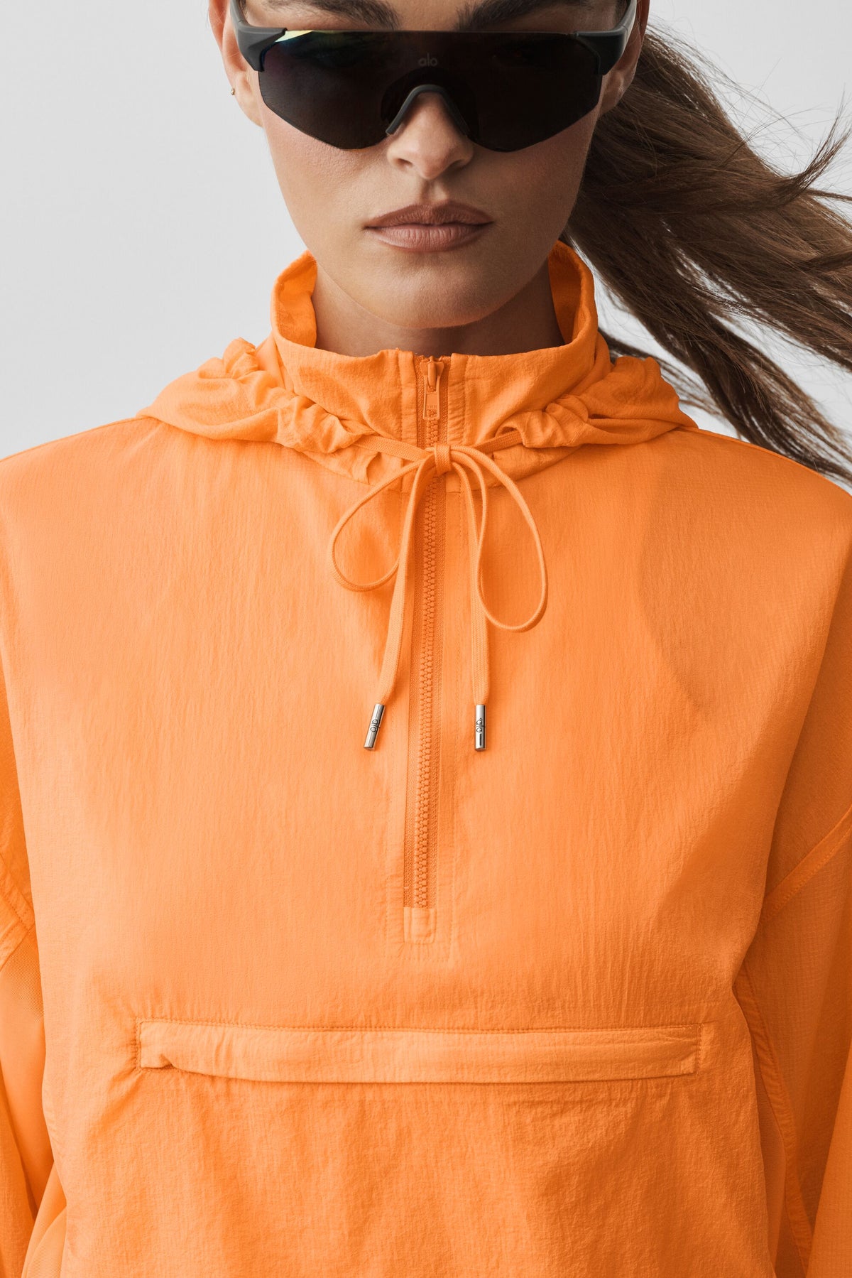 1/4 Zip Go Time Pullover - Satsuma Breeze--1