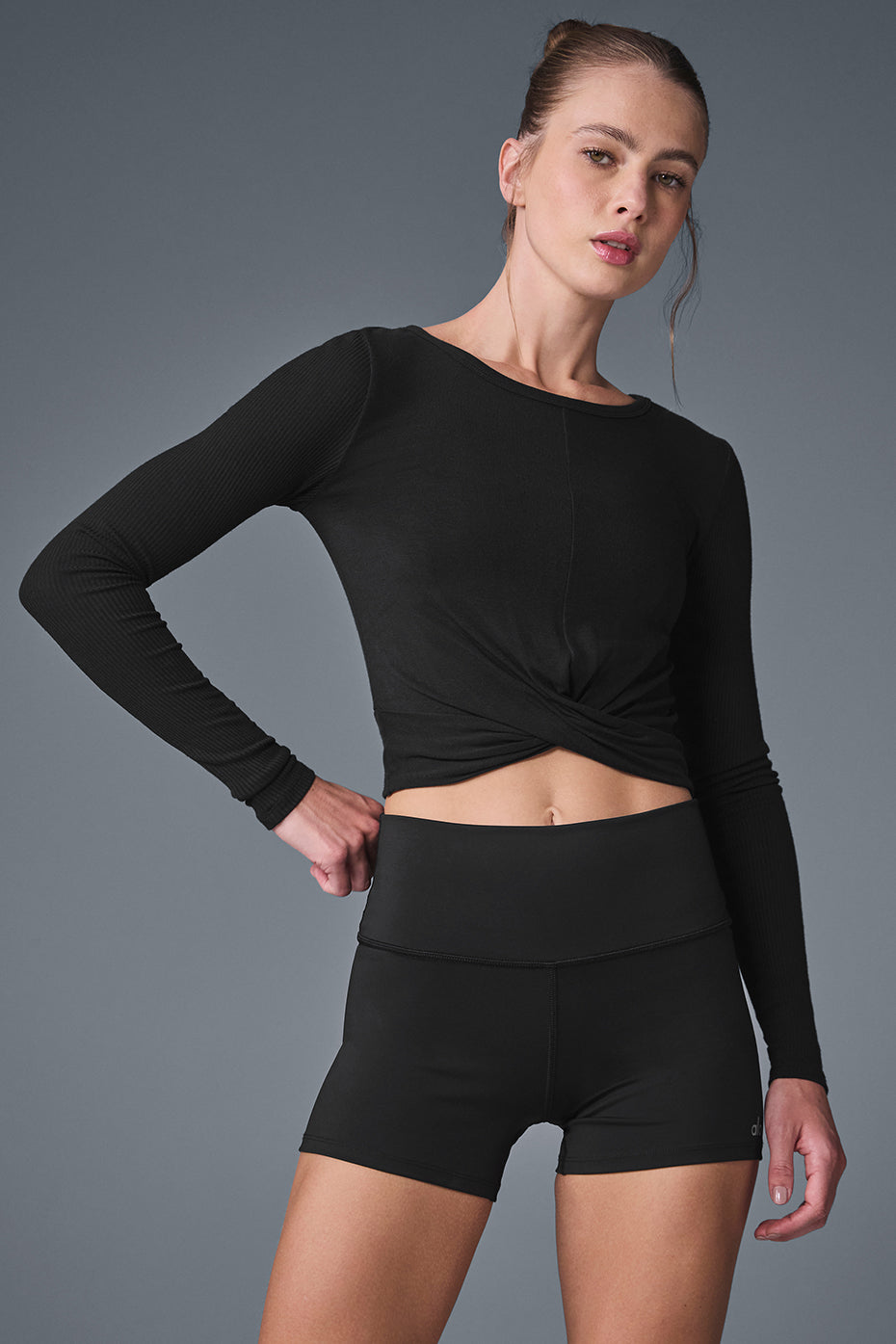 Cover Long Sleeve Top - Black--0