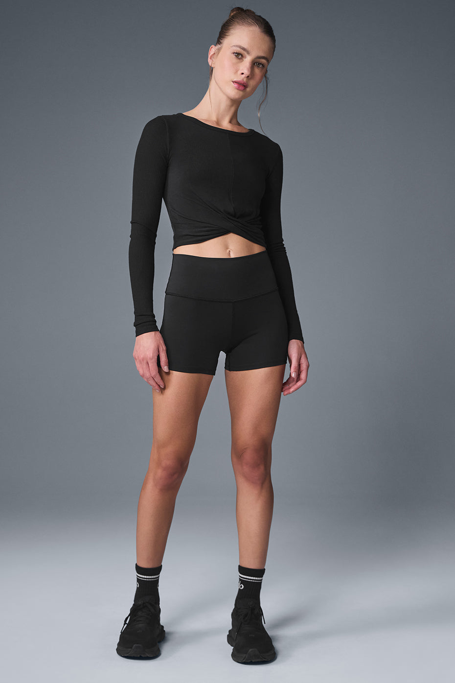 Cover Long Sleeve Top - Black--2