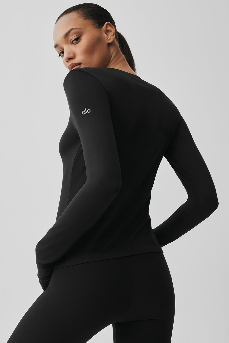 Alosoft Finesse Long Sleeve - Black--1