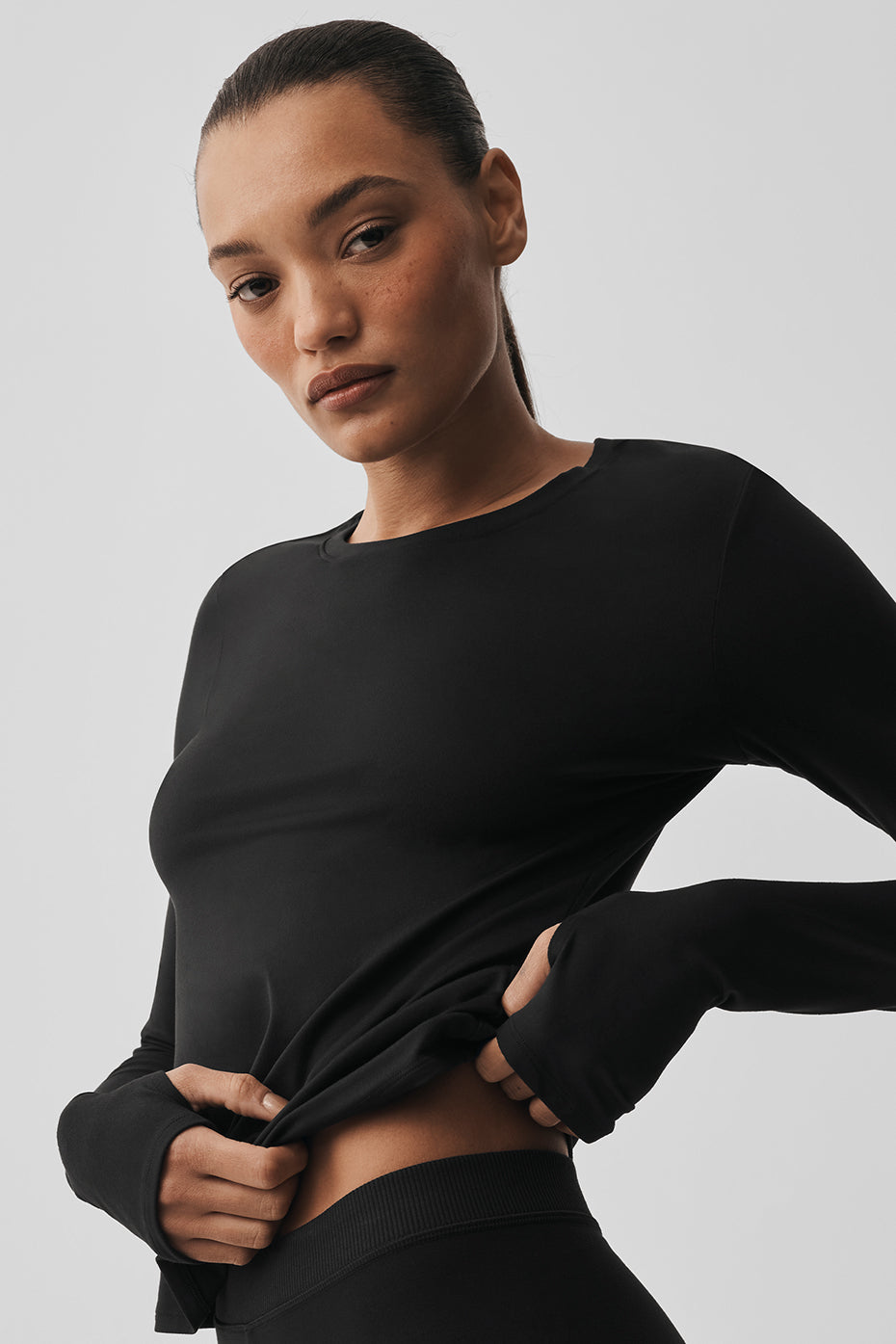 Alosoft Finesse Long Sleeve - Black--2