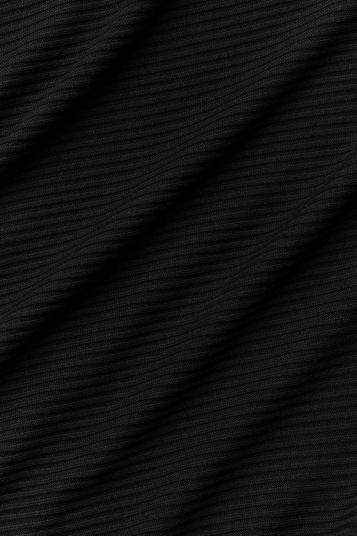 Ribbed Cropped Whisper Cardigan - Black--6