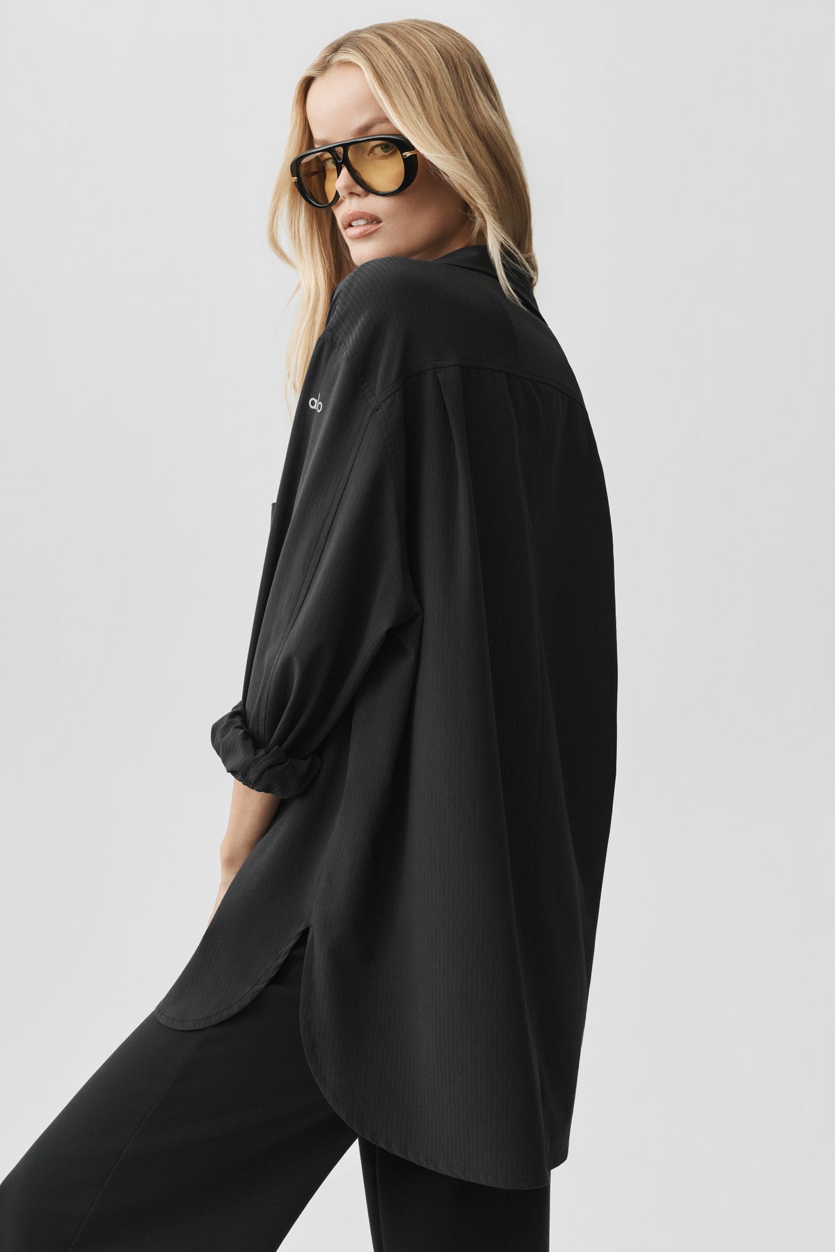 Dreamscape Button Down Long Sleeve - Black--2