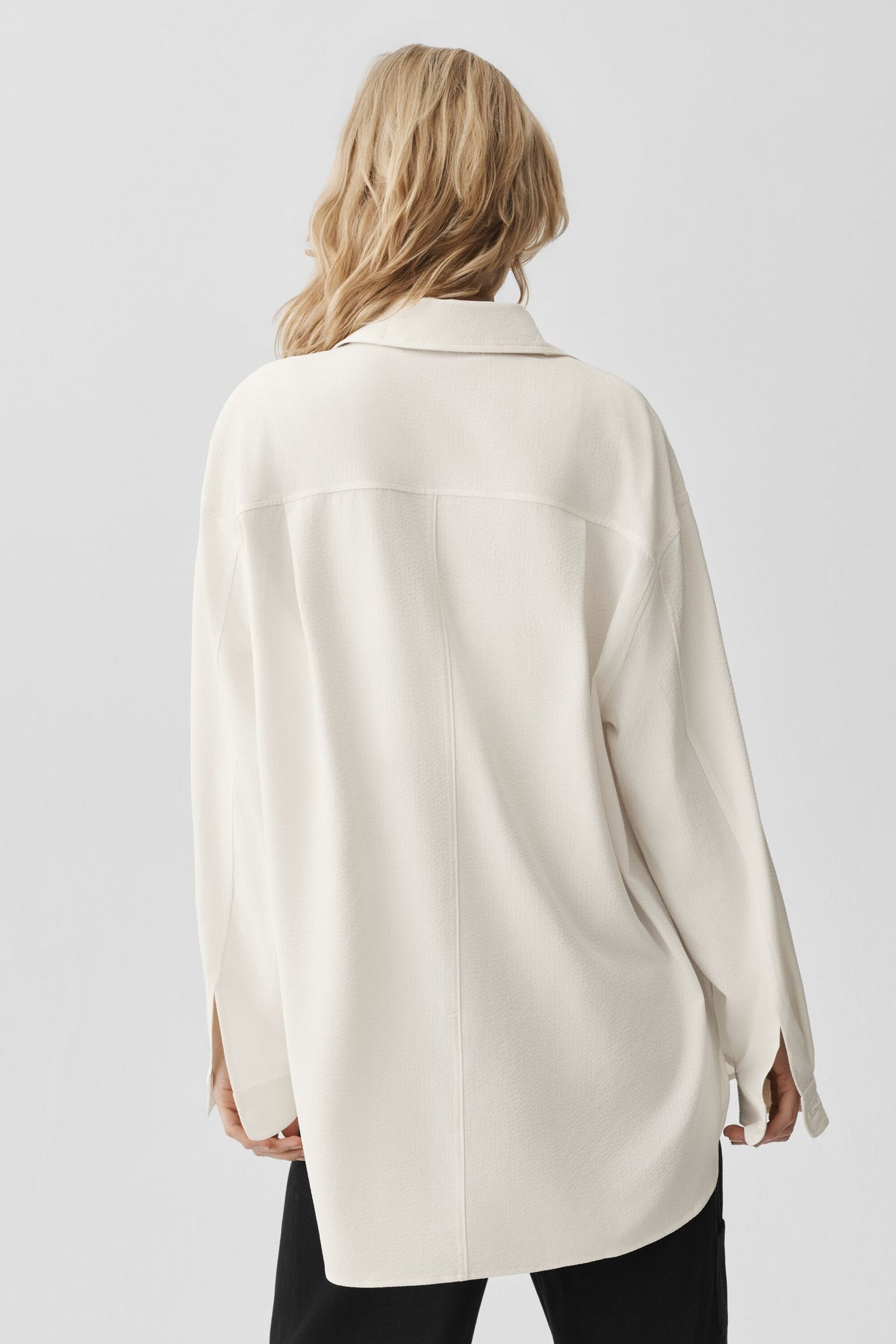 Dreamscape Button Down Long Sleeve - Ivory--3