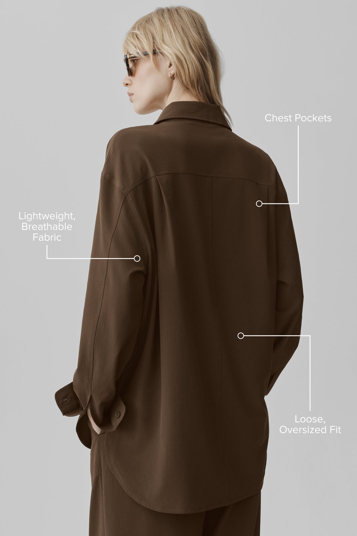 Dreamscape Button Down Long Sleeve - Espresso--1
