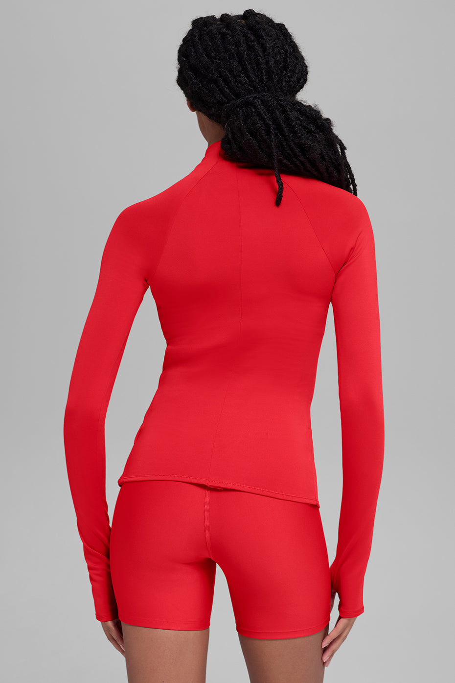 Airlift Winter Warm 1/4 Zip Long Sleeve - Bright Red--2