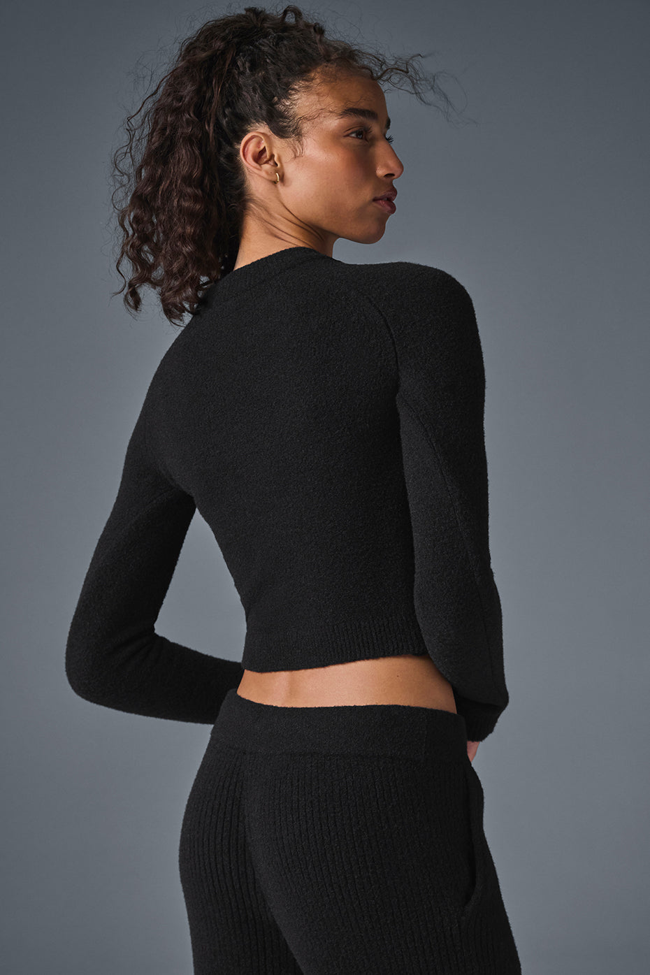 Snuggle Up Sweater Long Sleeve - Black--2