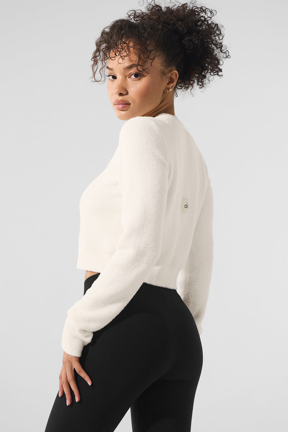 Snuggle Up Sweater Cropped Cardigan - Ivory--2