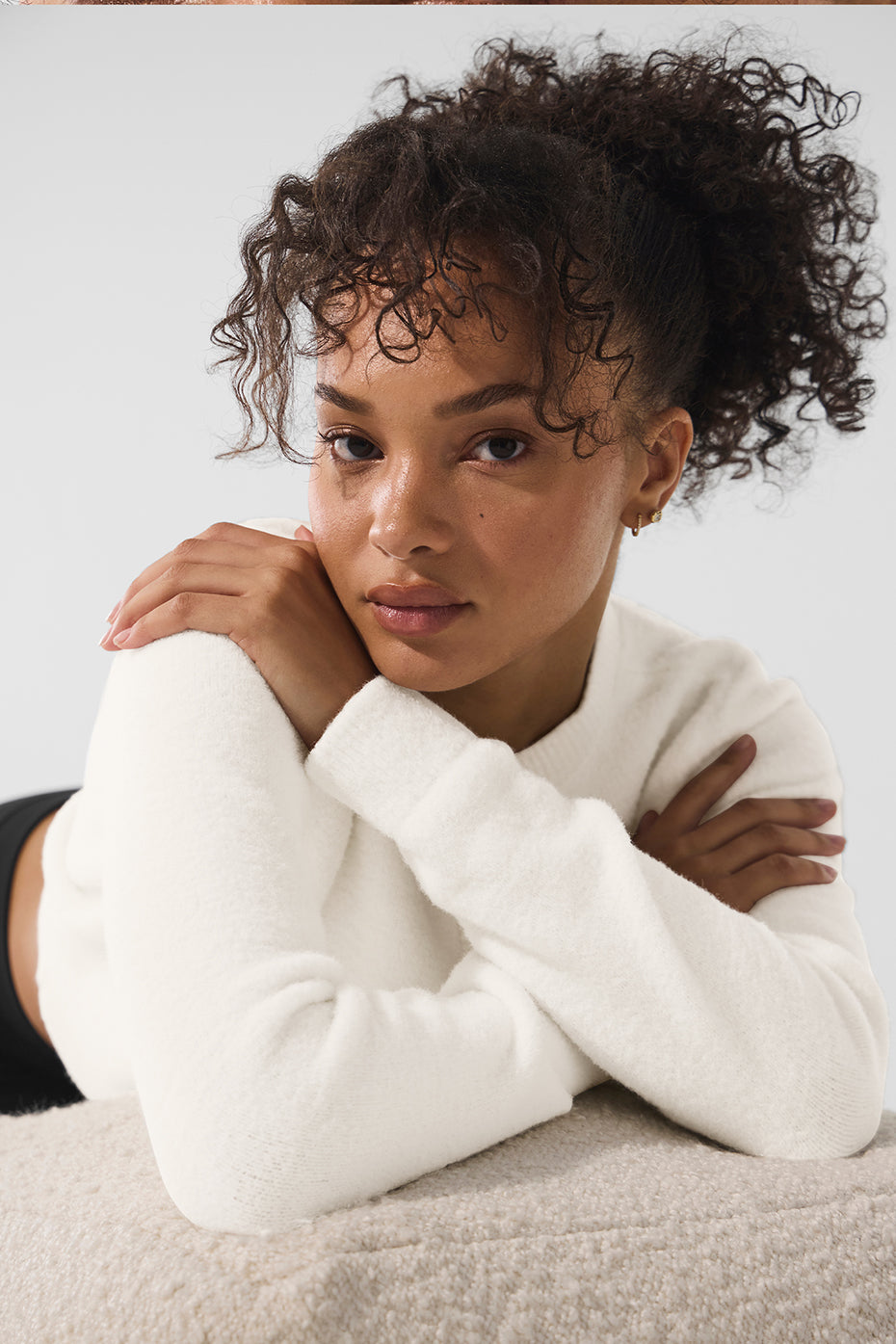 Snuggle Up Sweater Cropped Cardigan - Ivory--3