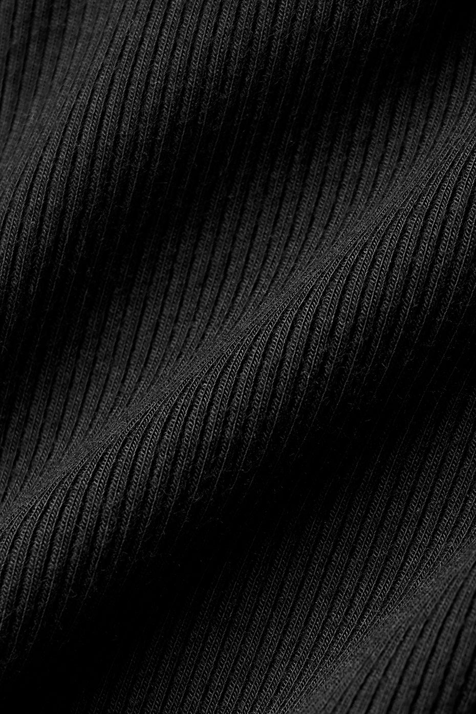 Ribbed Mesmerize Mock Neck Long Sleeve - Black--4