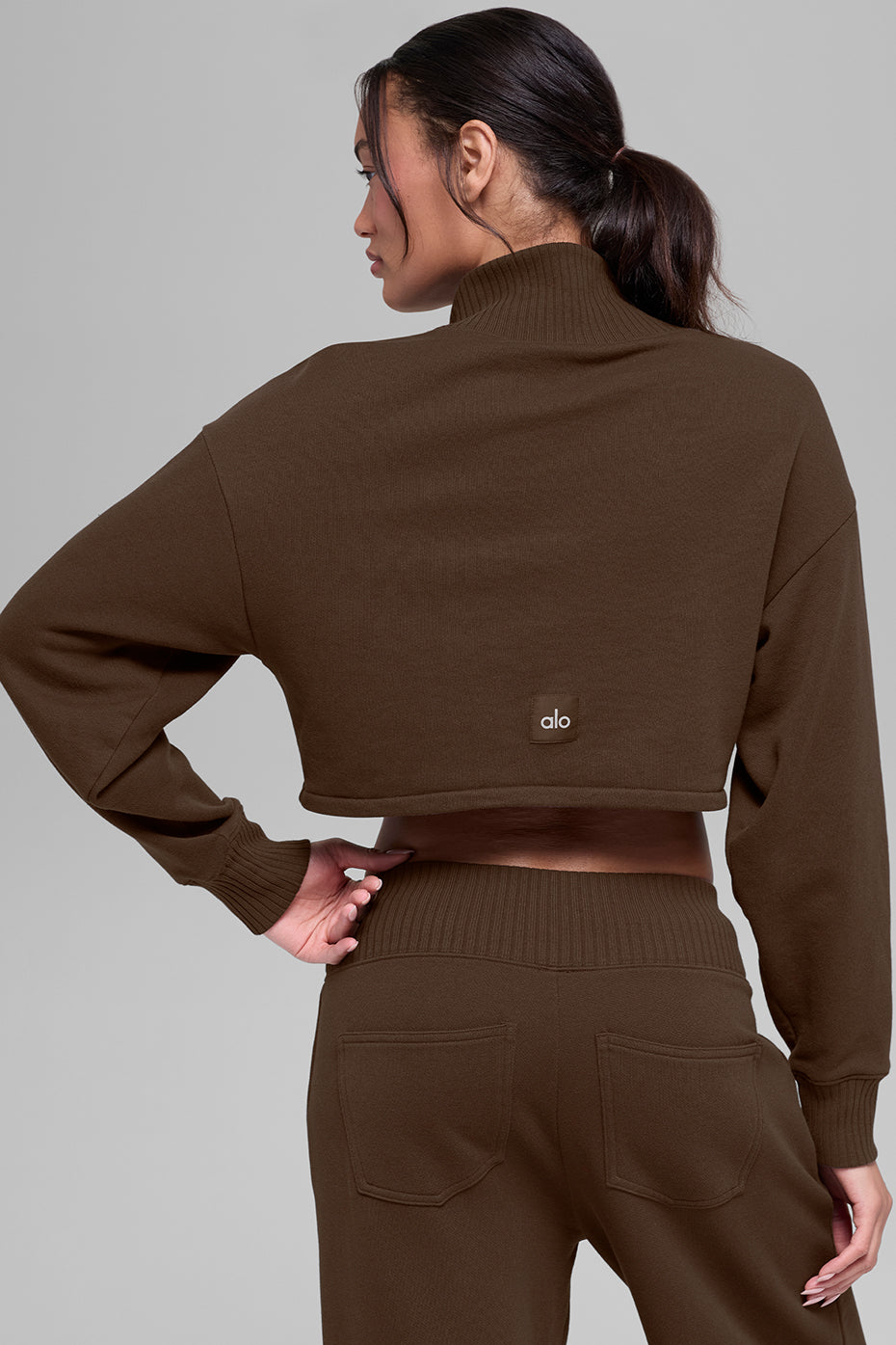 Cropped Serenity Coverup - Espresso--2