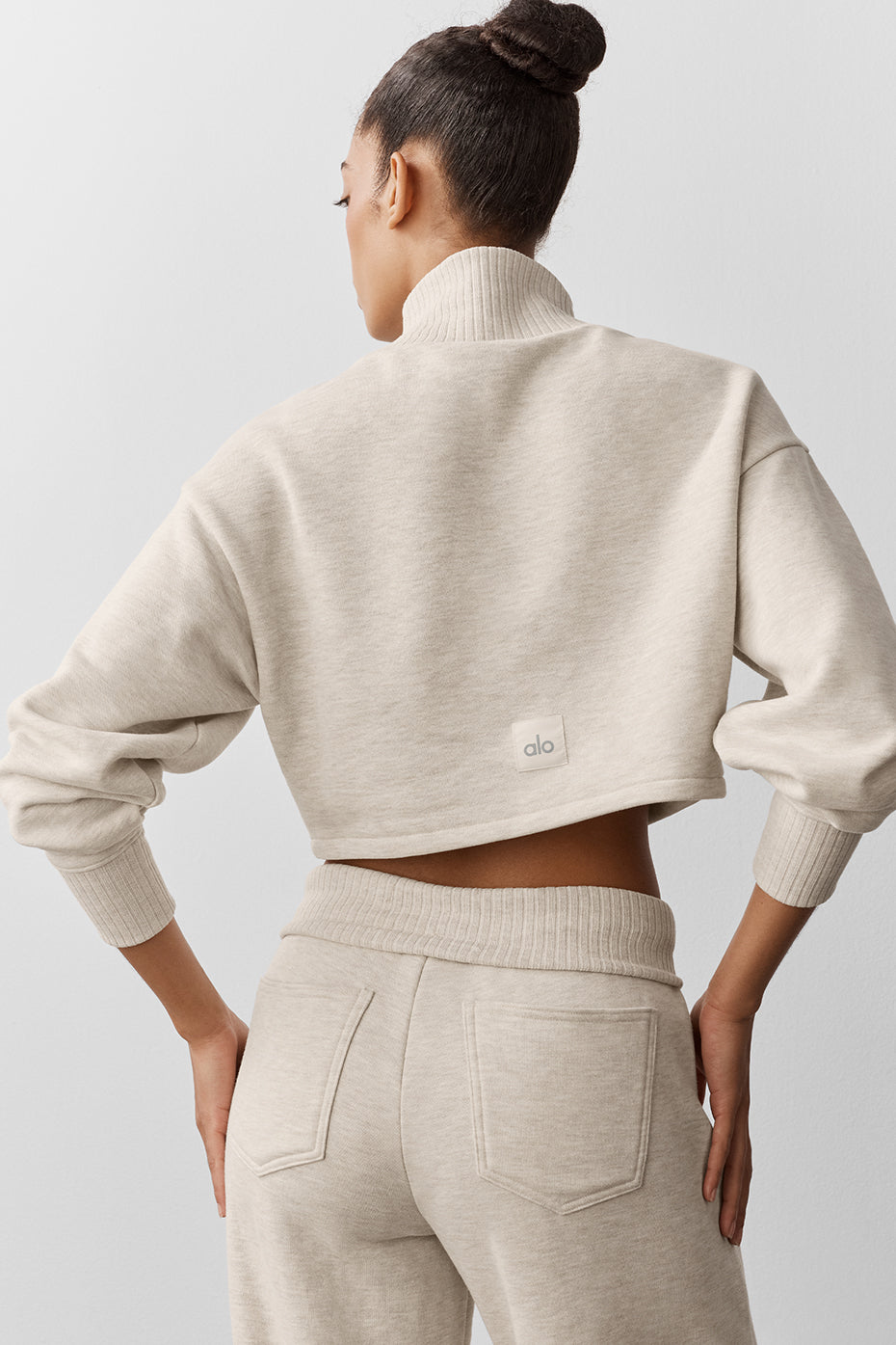Cropped Serenity Coverup - Oatmeal Heather--1
