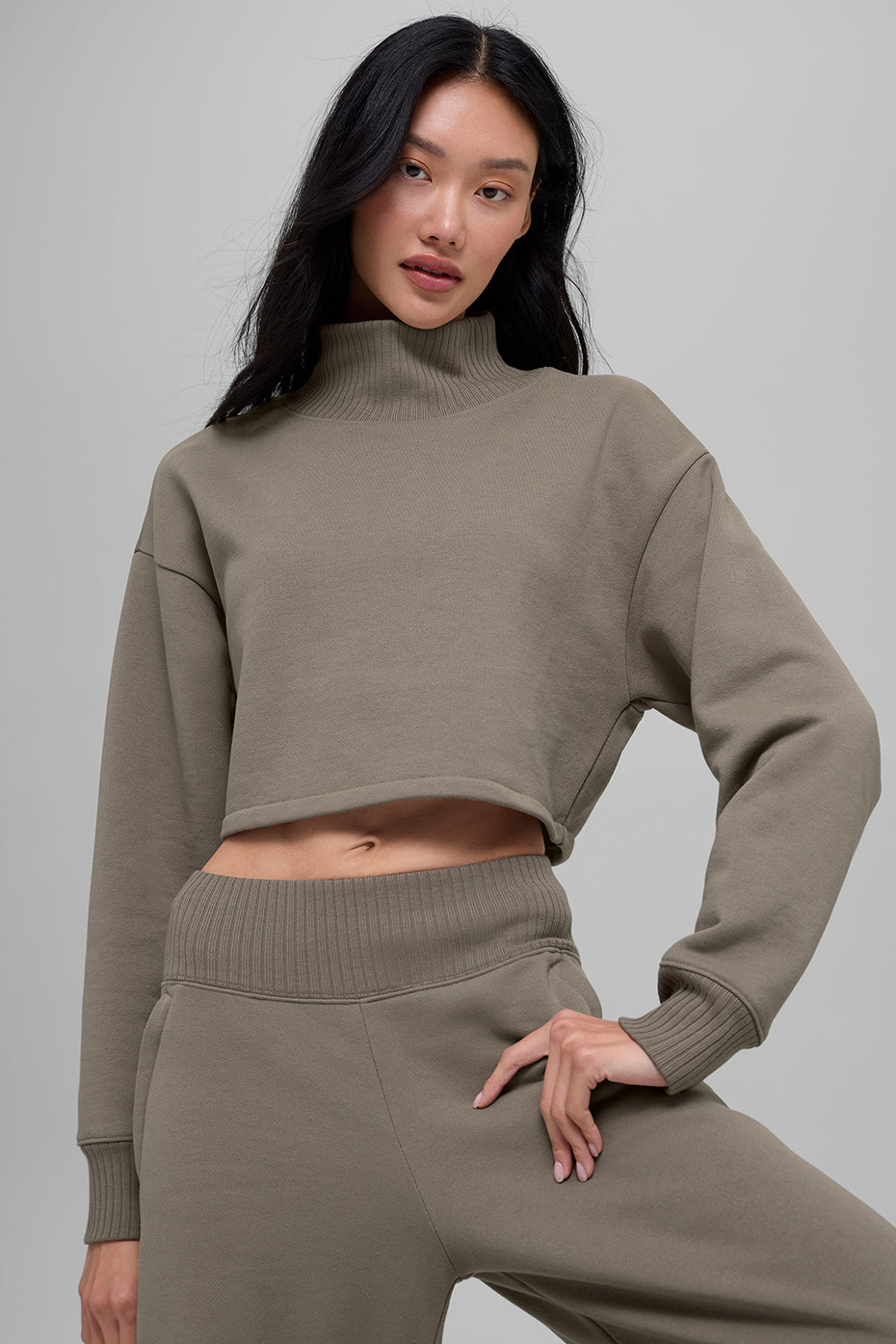 Cropped Serenity Coverup - Light Cocoa--1