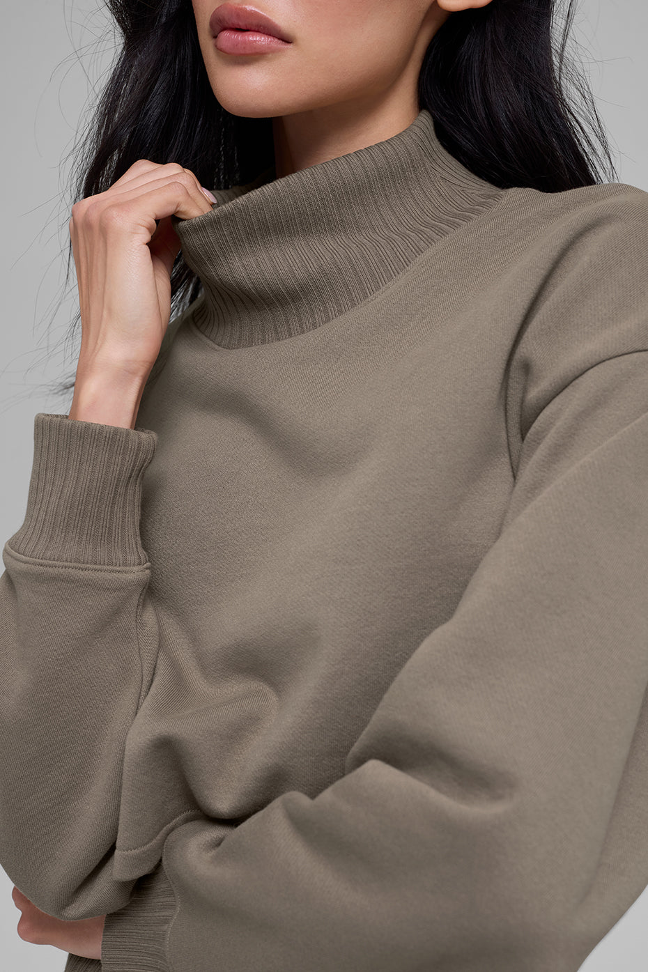 Cropped Serenity Coverup - Light Cocoa--2