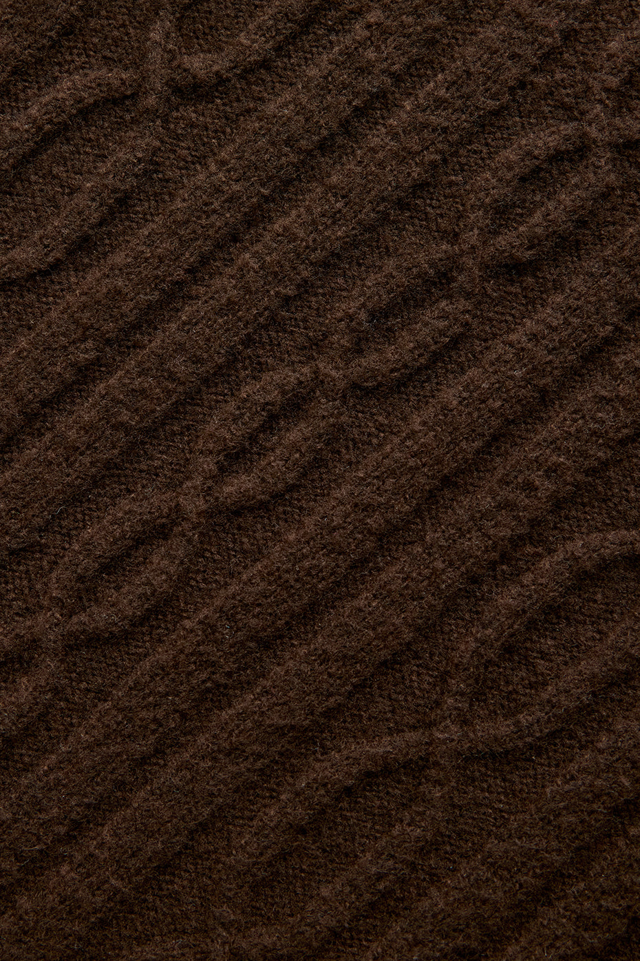 Cable Knit Cropped Winter Bliss Turtleneck Long Sleeve - Espresso--5