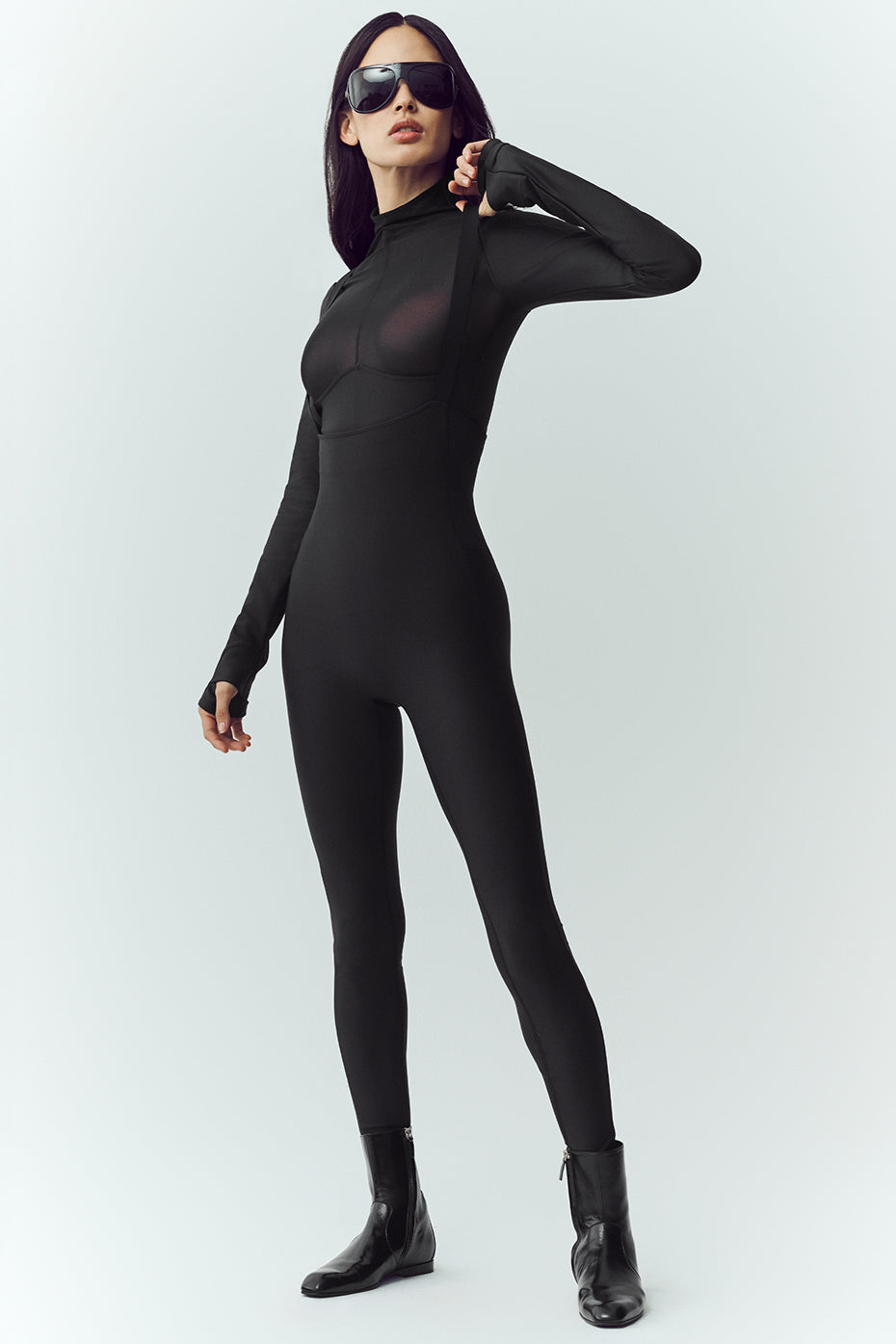 Airlift Winter Warm Mesh Ski Time Long Sleeve - Black--3