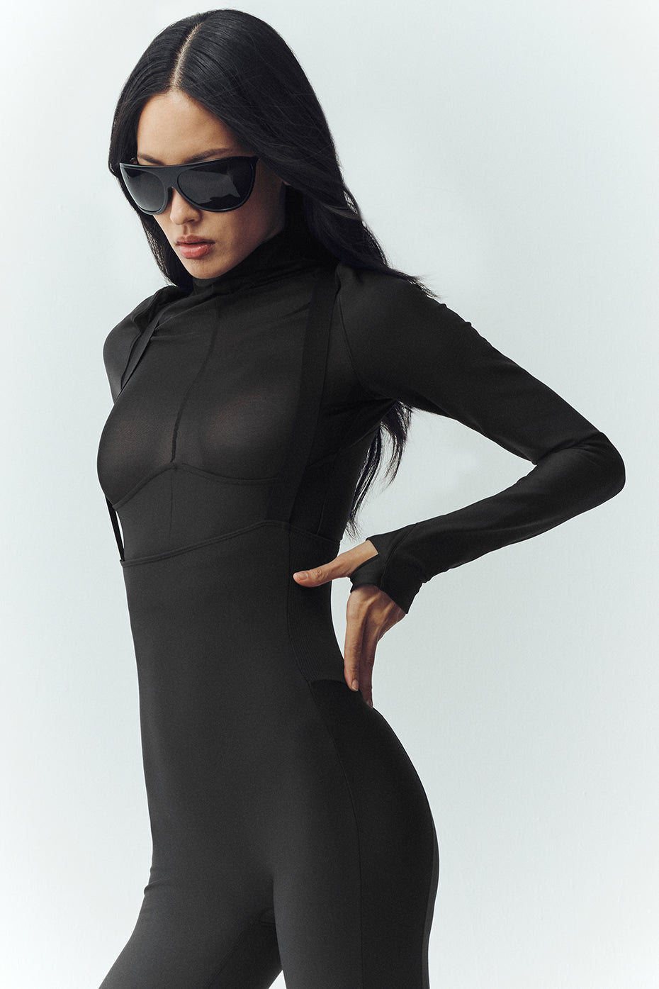 Airlift Winter Warm Mesh Ski Time Long Sleeve - Black--0