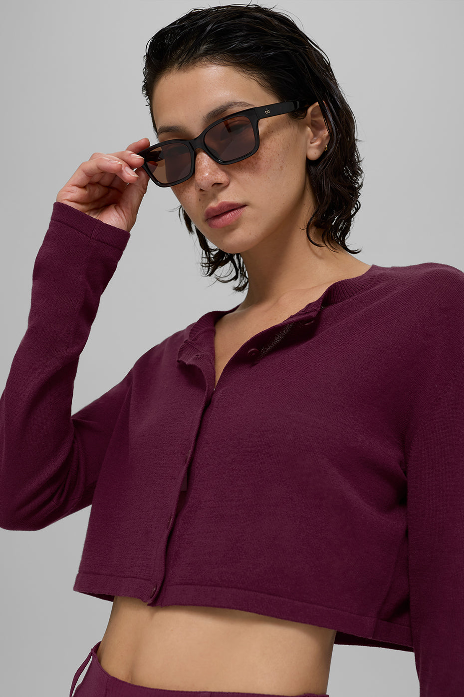 Supernatural Sweater Cardigan - Burgundy--2