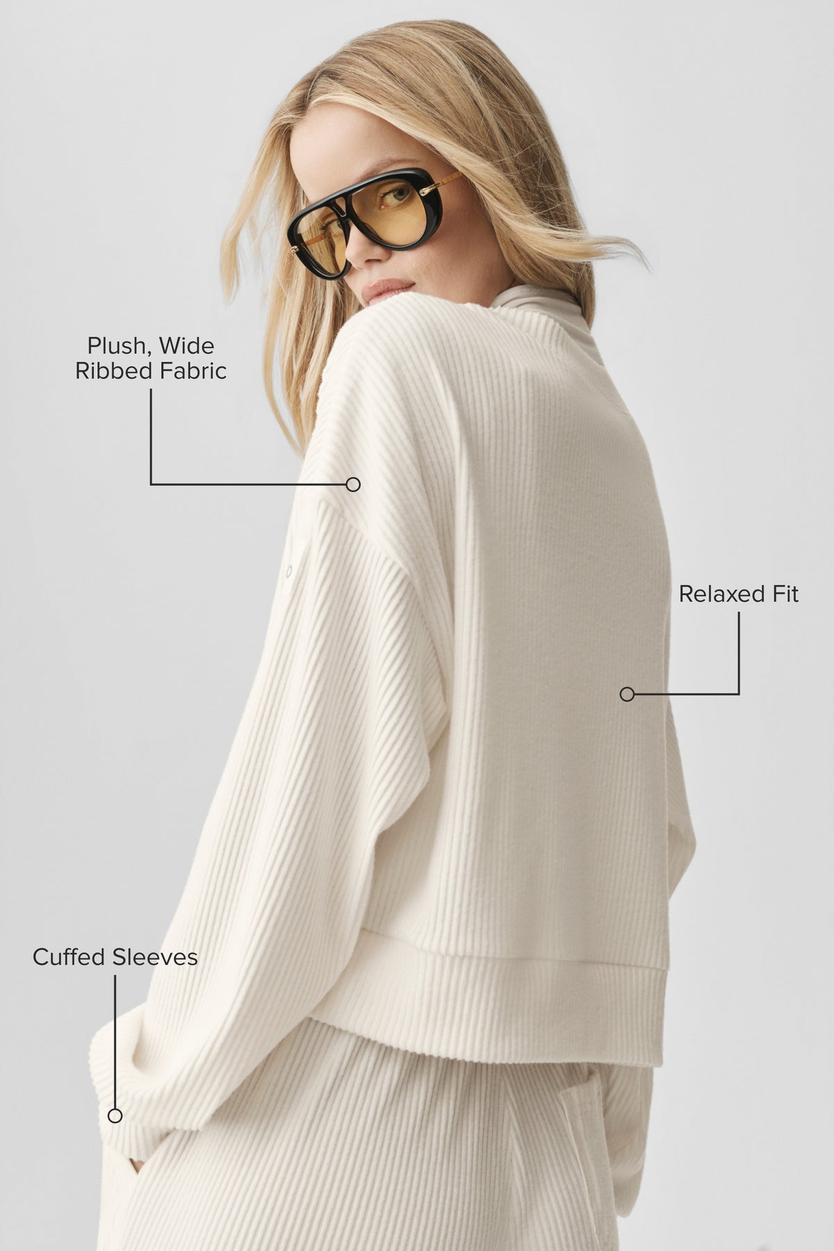 Muse Crew Neck Pullover - Ivory--1