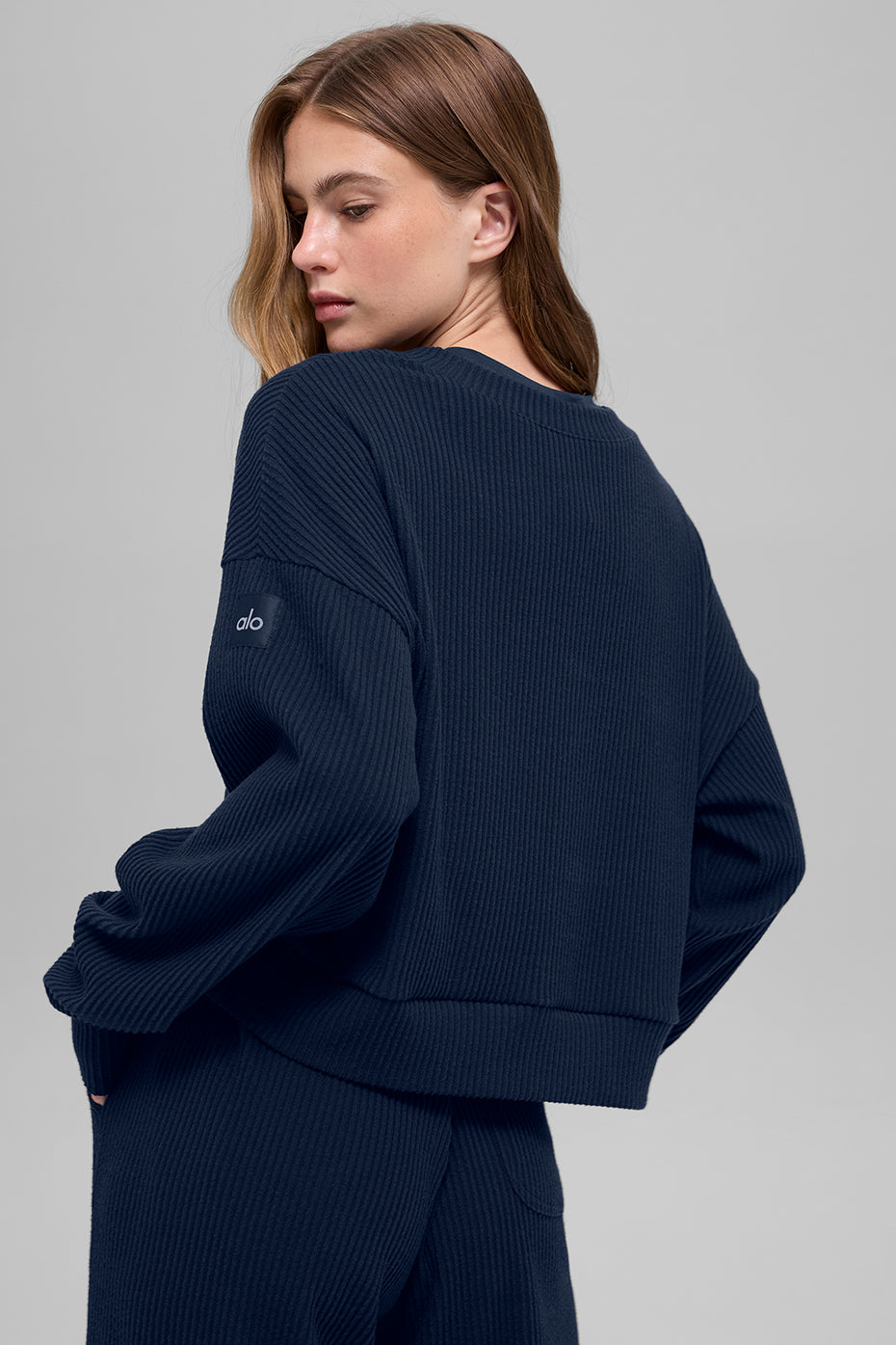 Muse Crew Neck Pullover - Navy--2